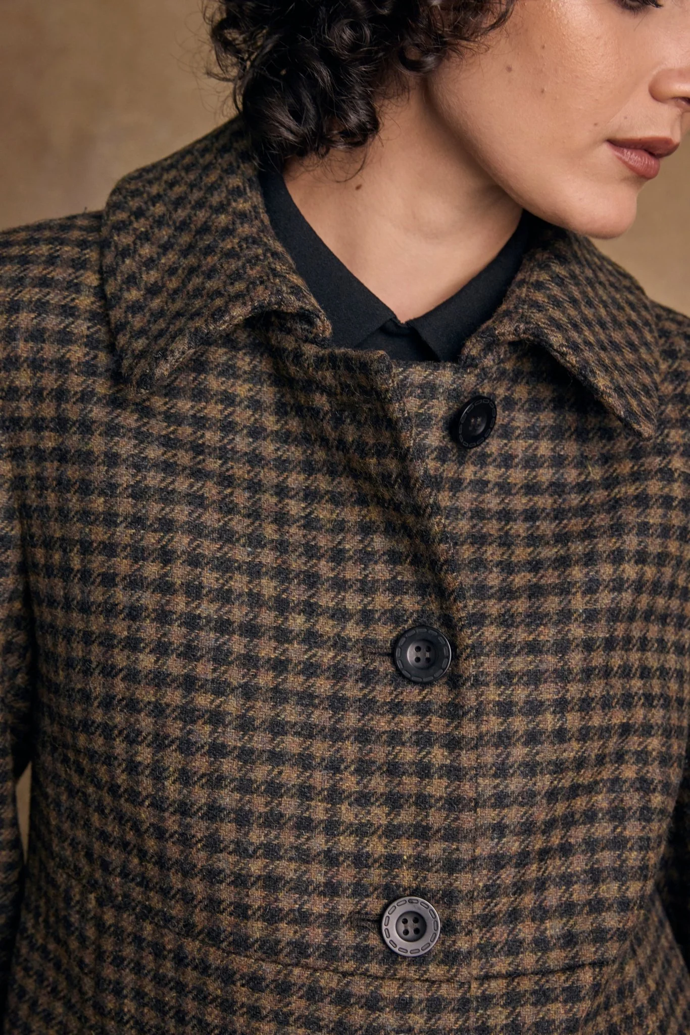 Aimee Tweed Coat - Earth Check - Image 4