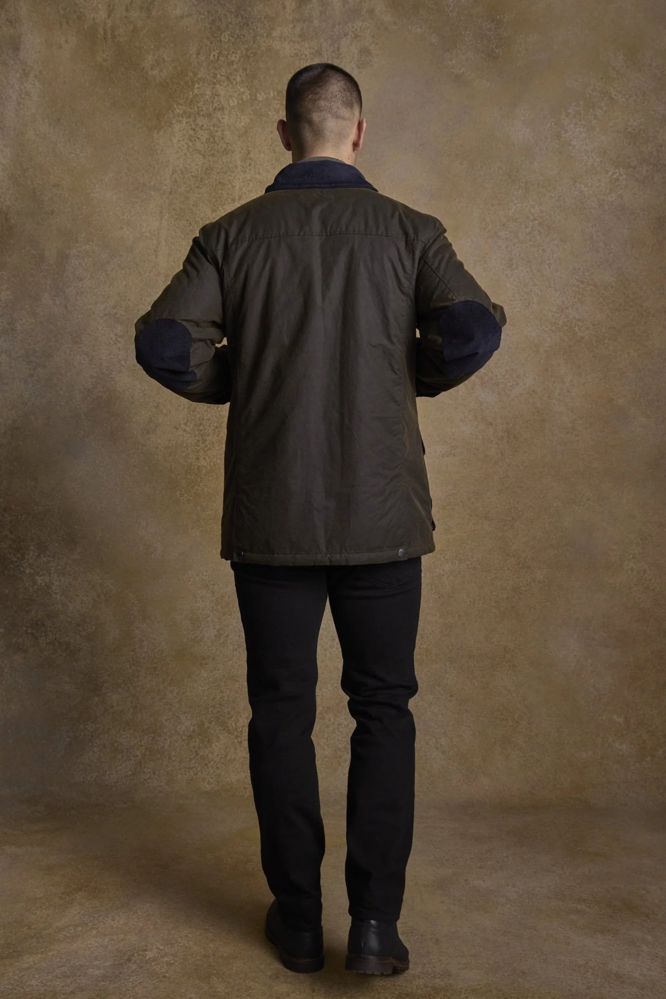 Archie Wax Jacket - Olive - Image 11