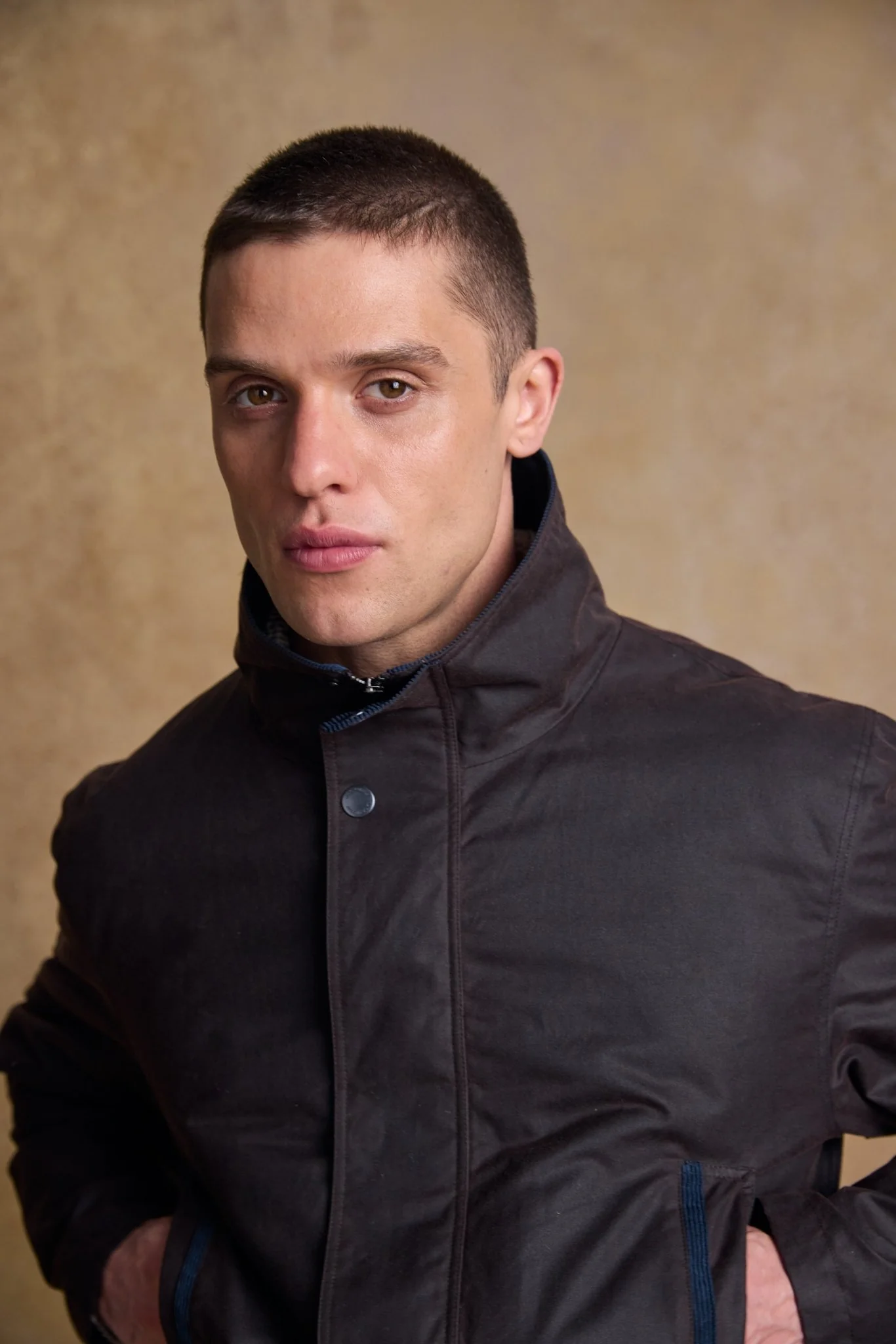 Archie Wax Jacket - Rustic Brown - Image 6