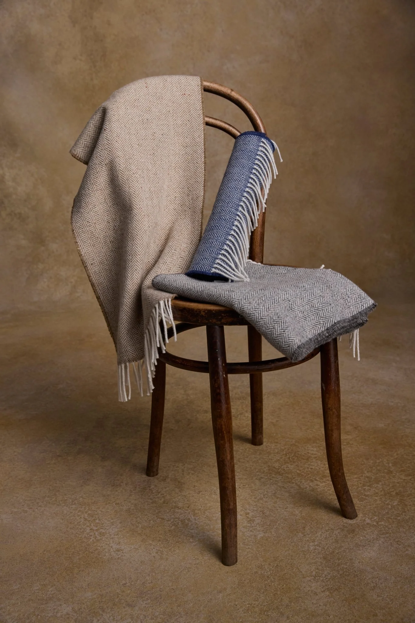 Bonnie Wool Scarf - Soft Grey - Image 3