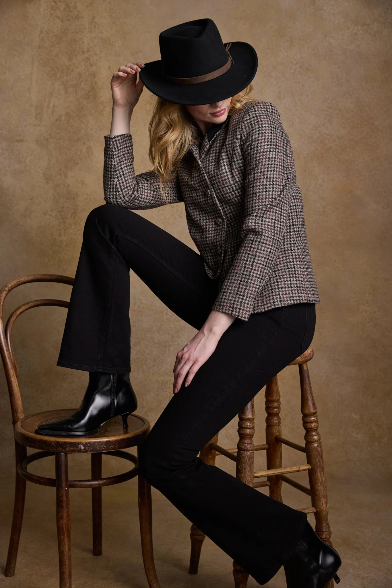 Boston Felt Hat - Black - Image 4