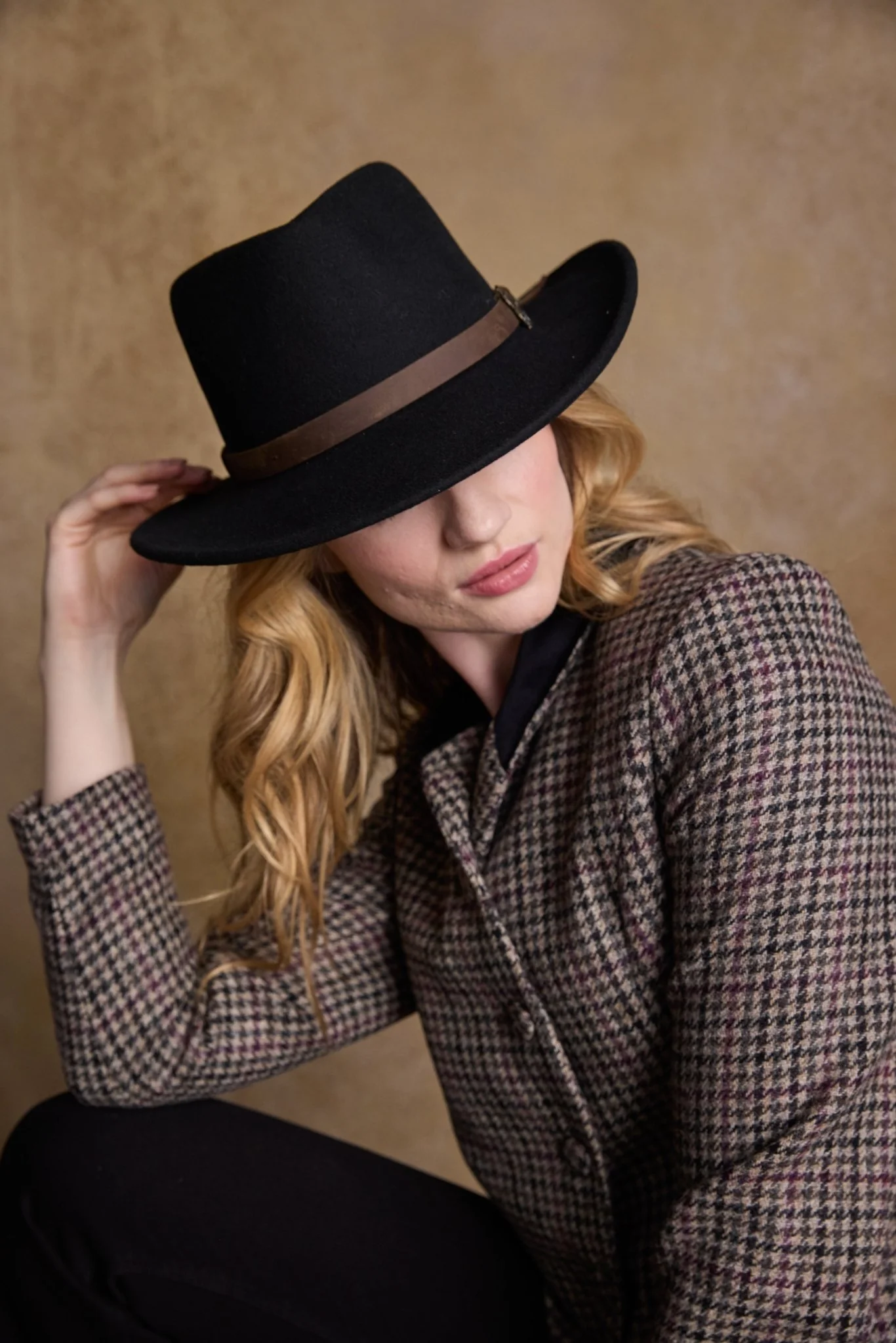 Boston Felt Hat - Black - Image 5