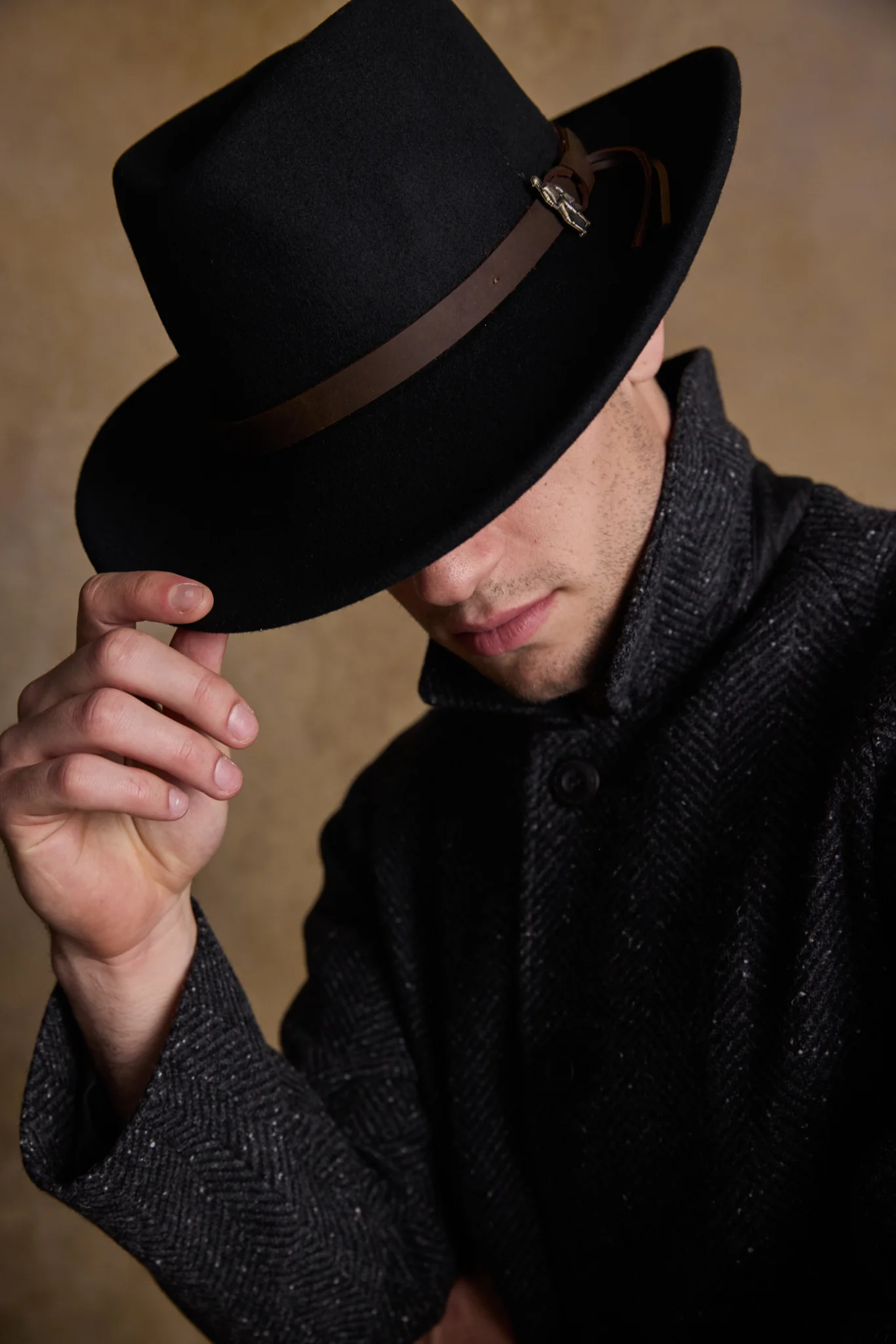Boston Felt Hat - Black - Image 2