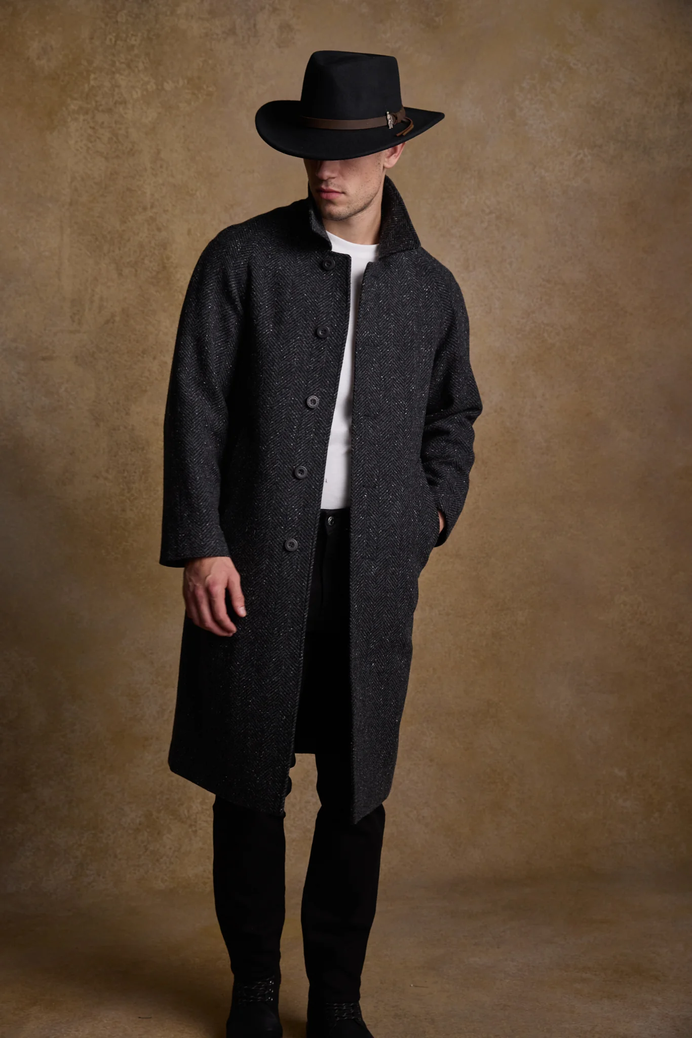 Boston Felt Hat - Black - Image 3