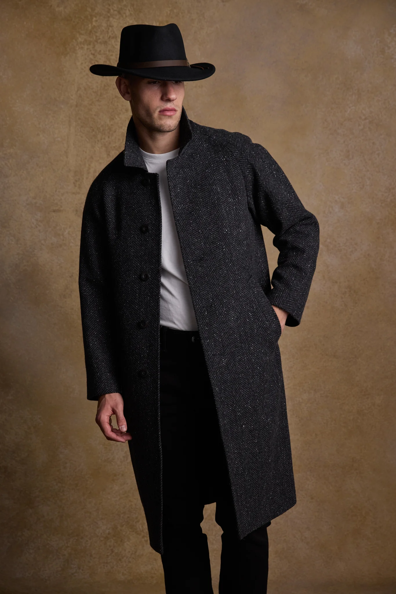 Boston Felt Hat - Black - Image 6