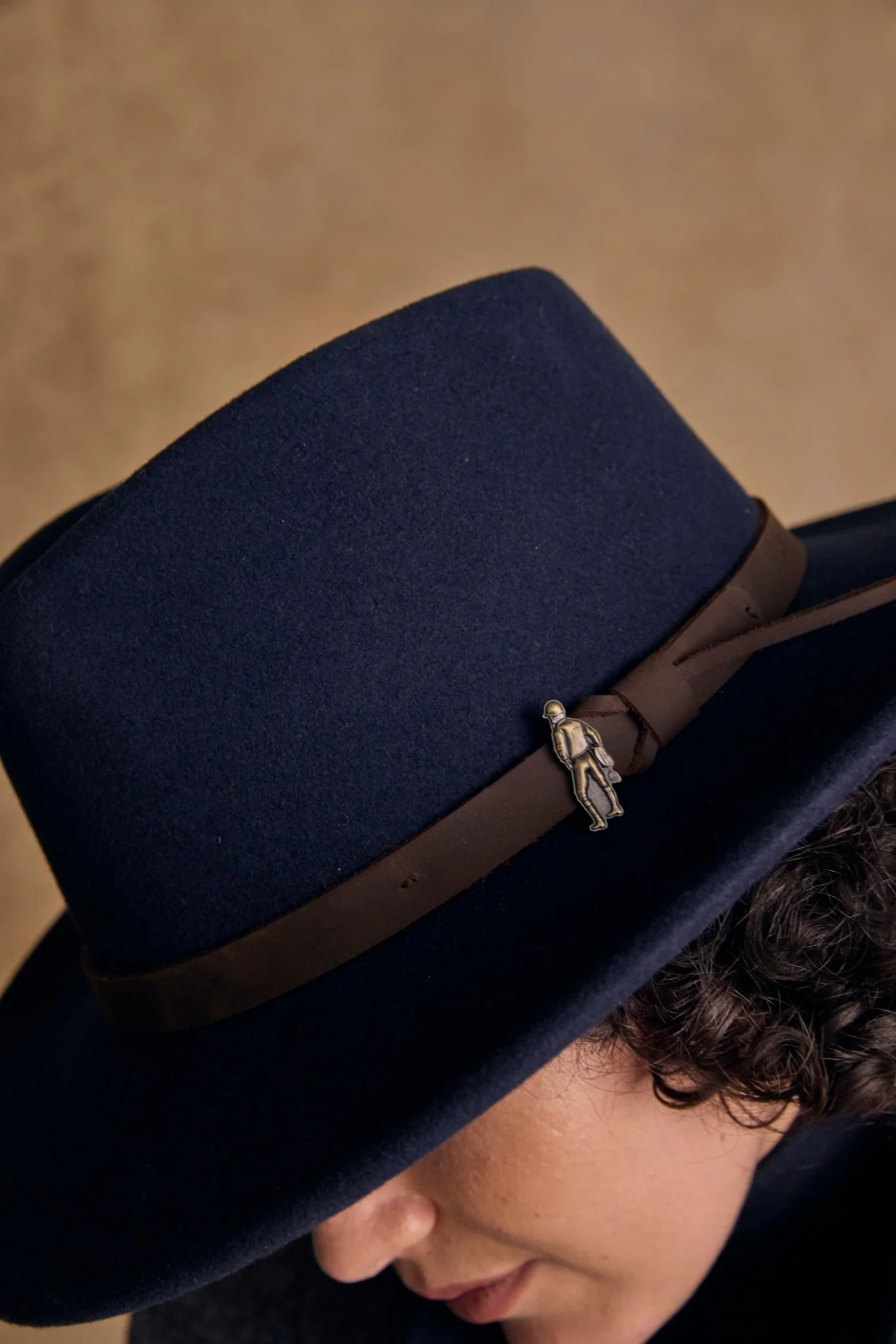 Boston Felt Hat - Navy - Image 3