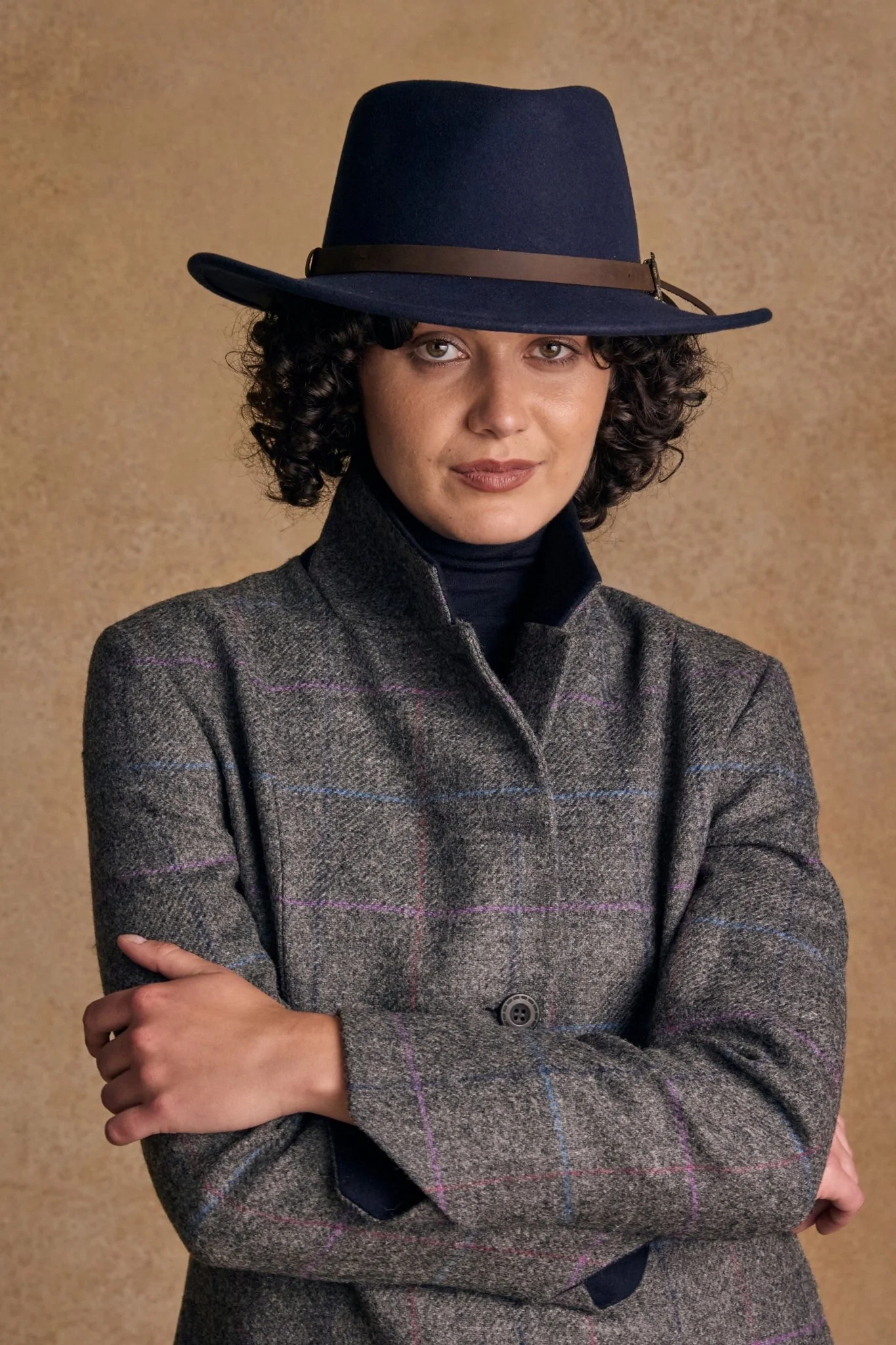 Boston Felt Hat - Navy - Image 4