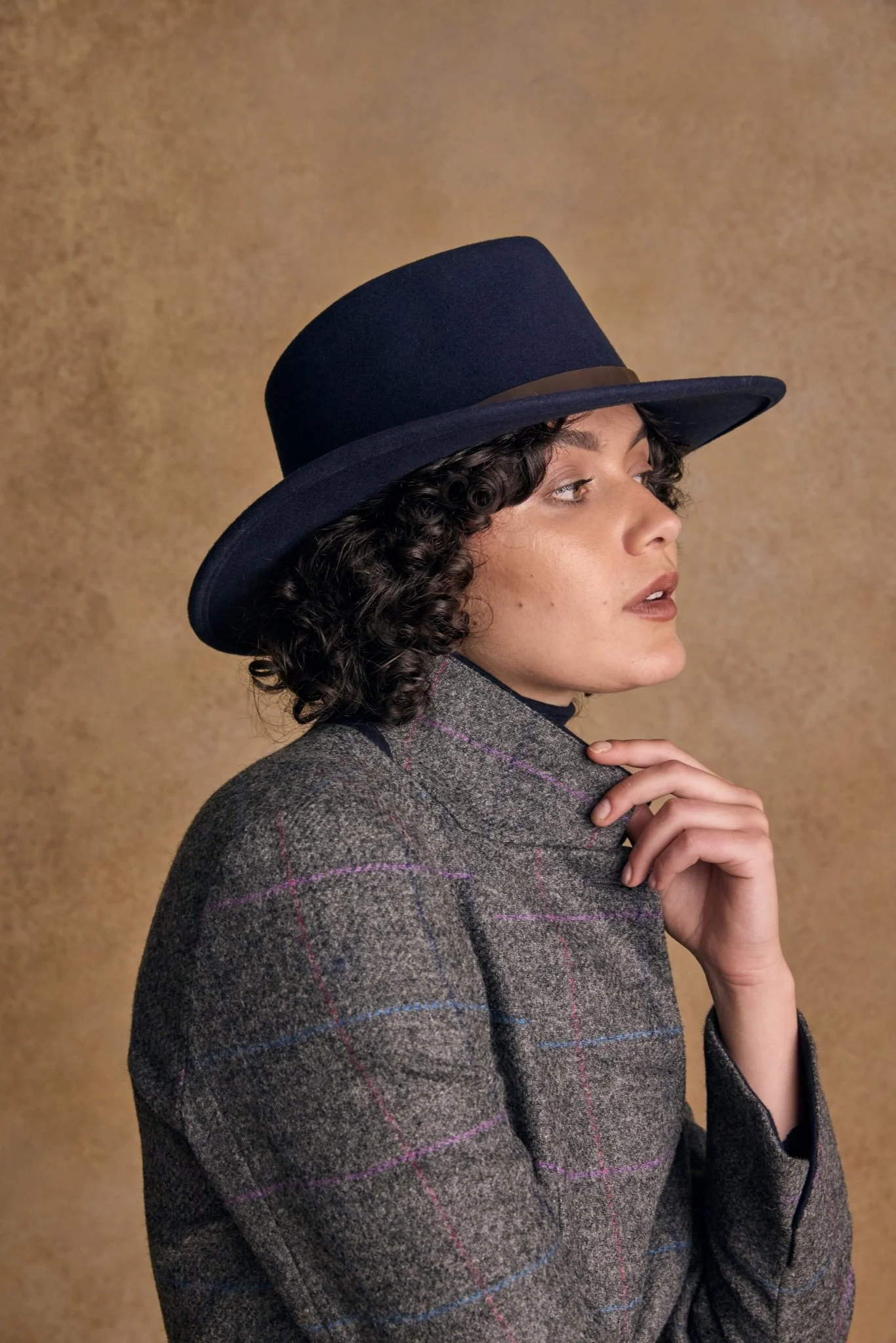 Boston Felt Hat - Navy - Image 6