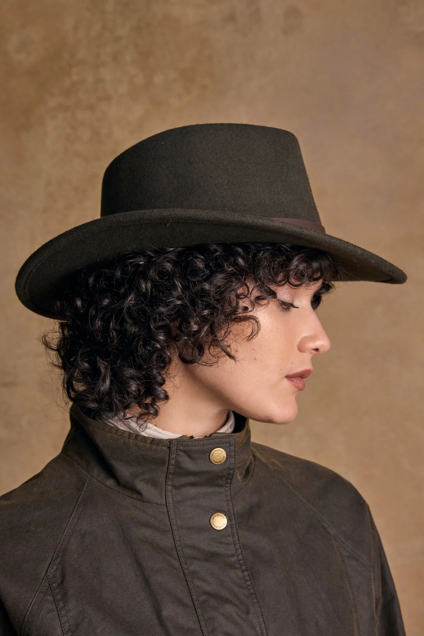 Boston Felt Hat - Olive - Image 2