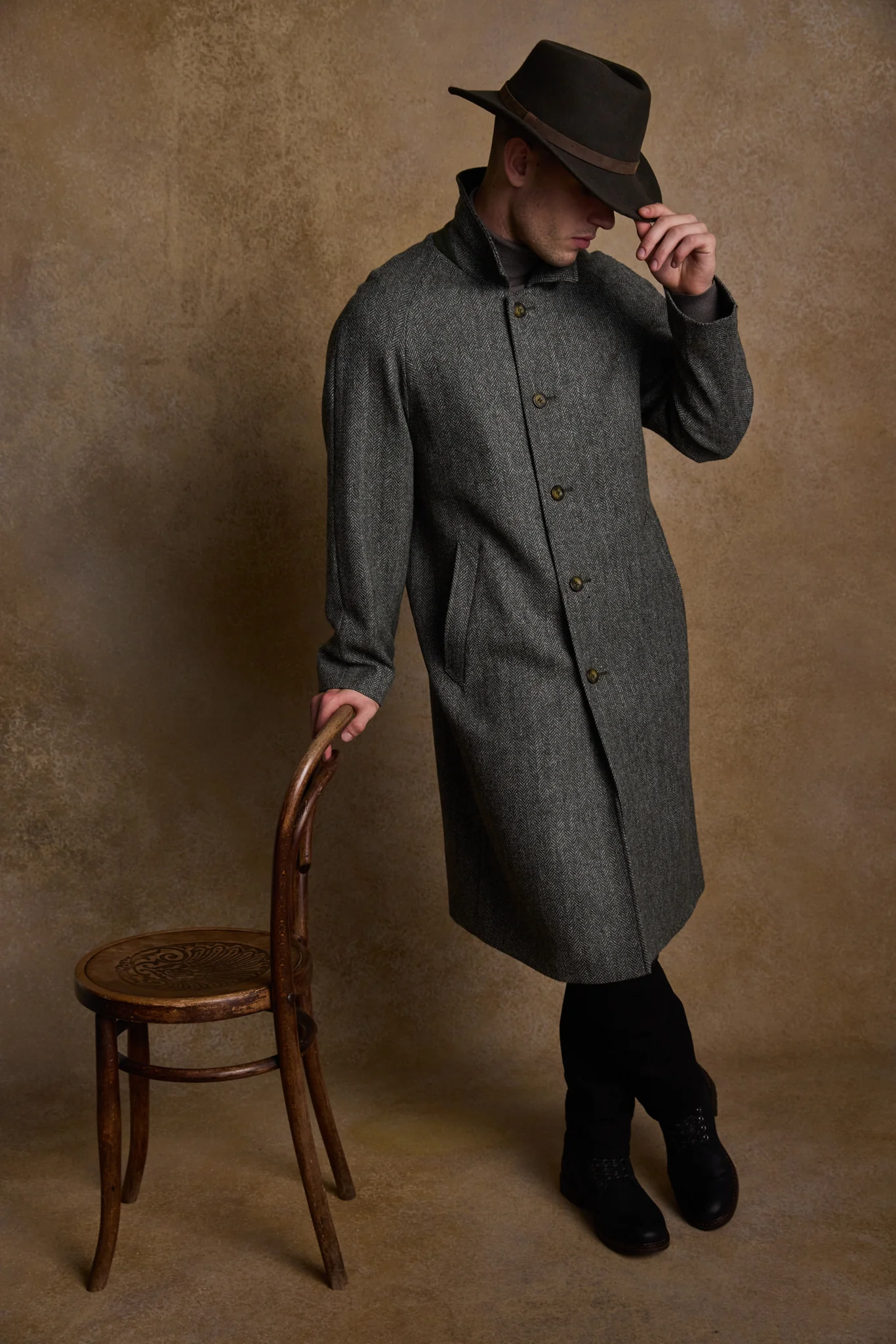 Boston Felt Hat - Olive - Image 5