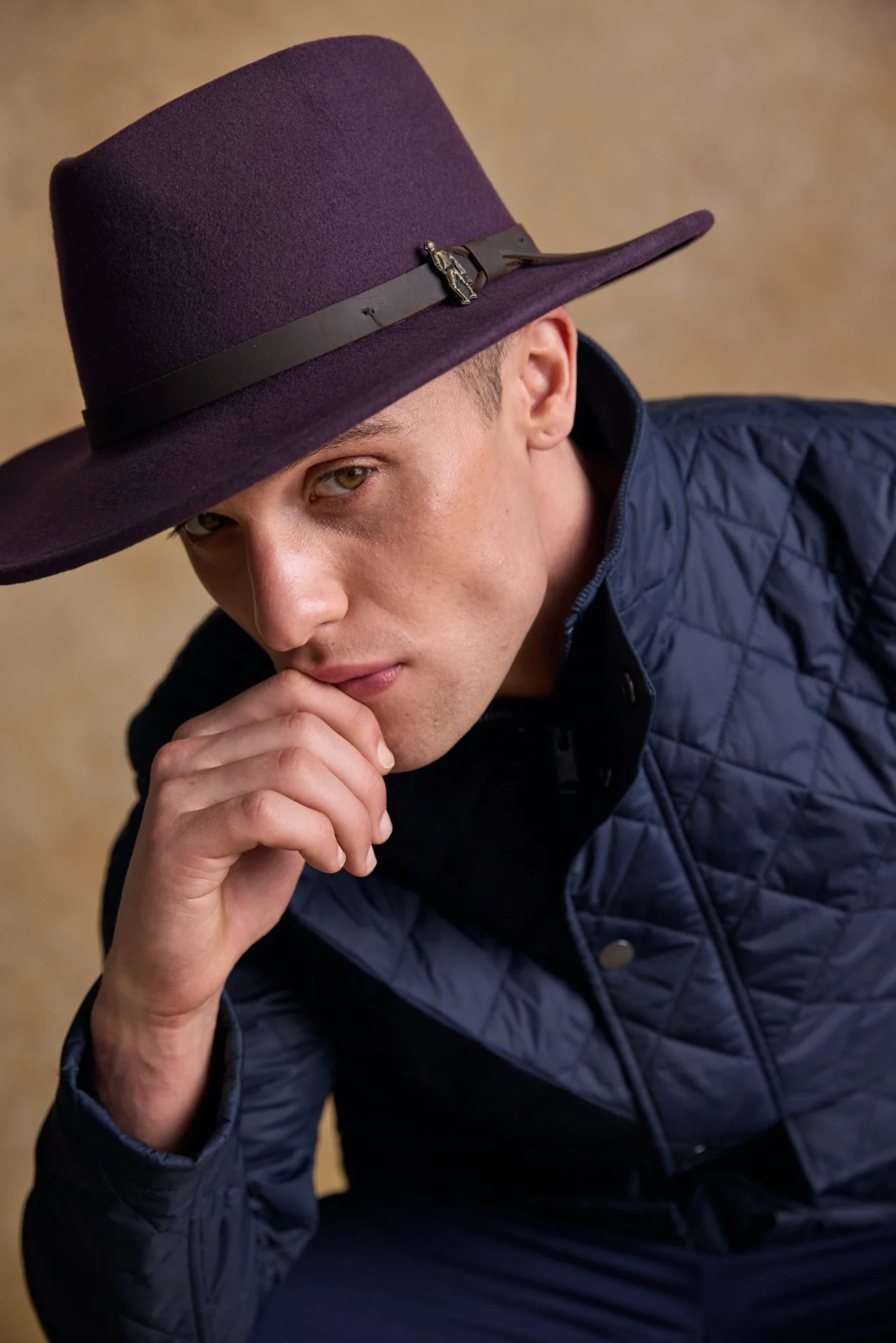 Boston Felt Hat - Plum