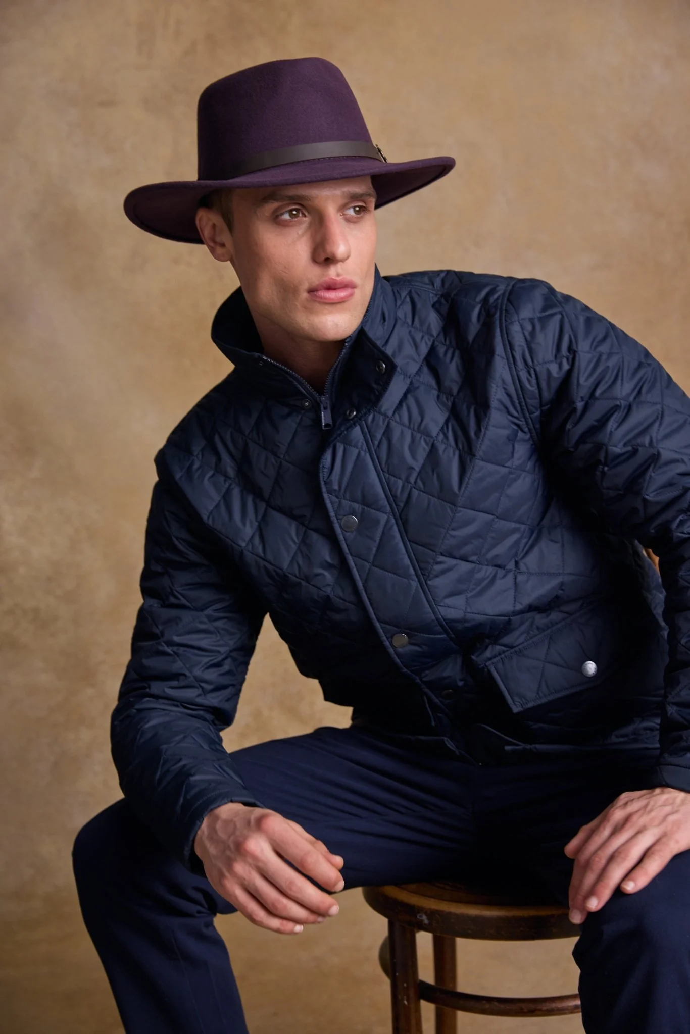 Boston Felt Hat - Plum - Image 2