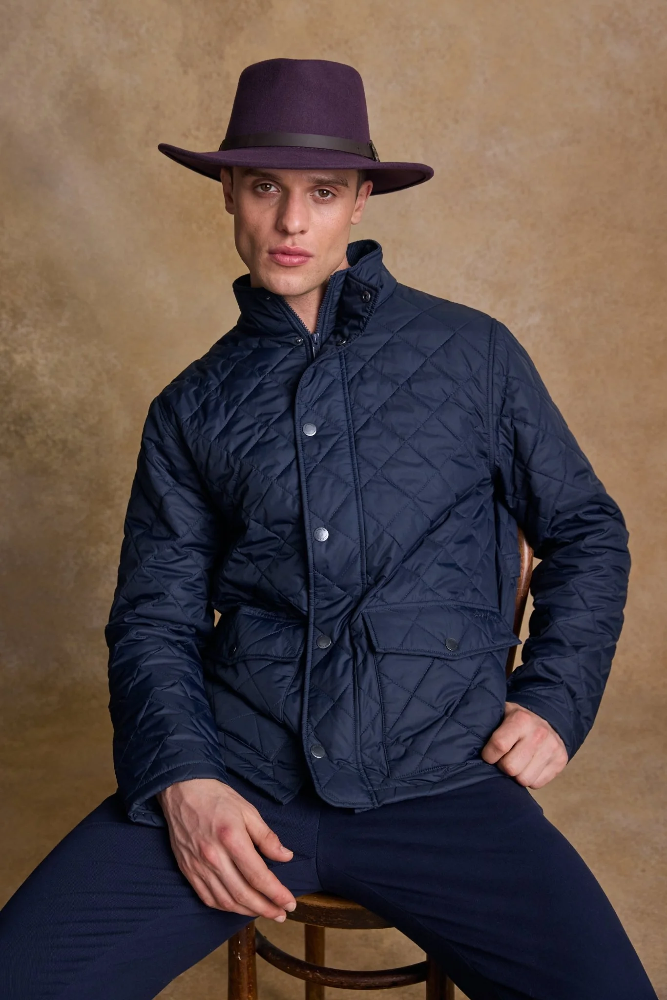 Boston Felt Hat - Plum - Image 4