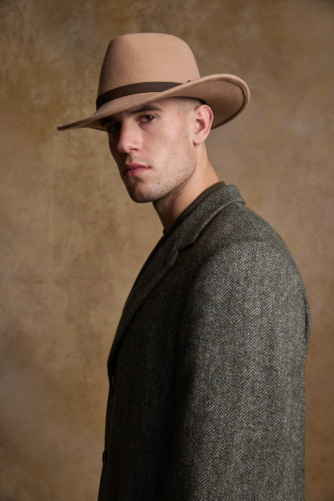 Boston Felt Hat - Tan - Image 3
