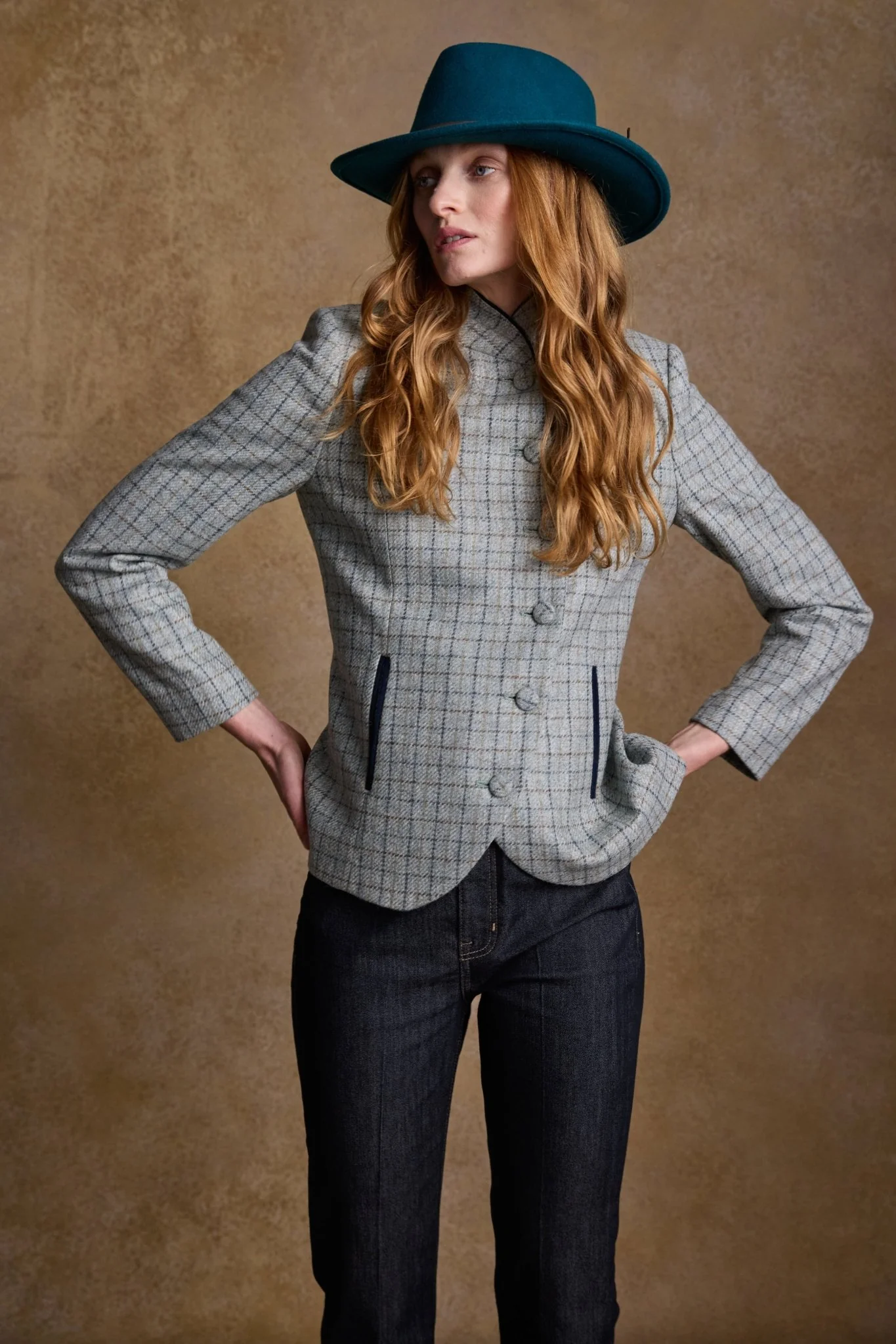 Boston Felt Hat - Teal Green - Image 5