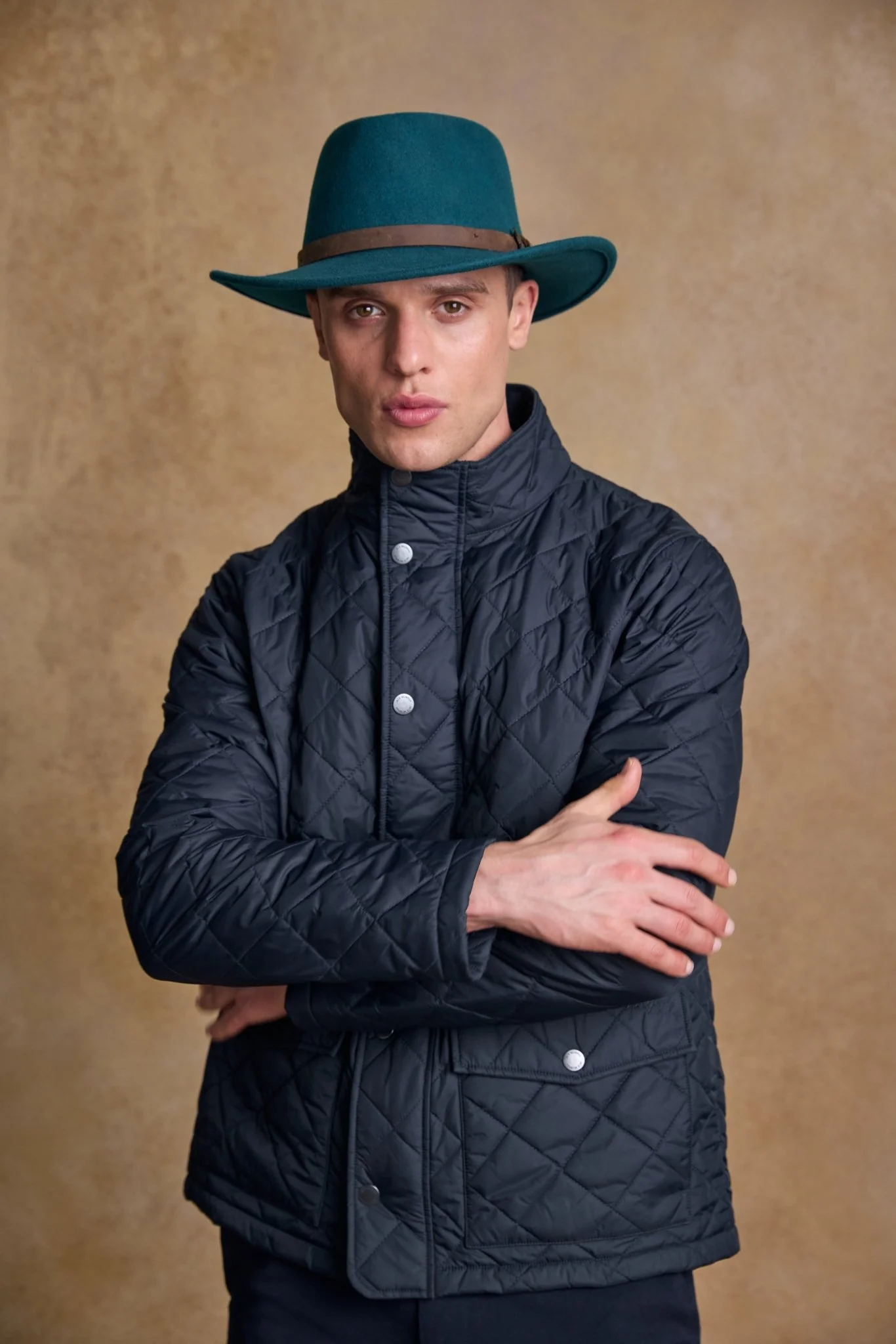 Boston Felt Hat - Teal Green