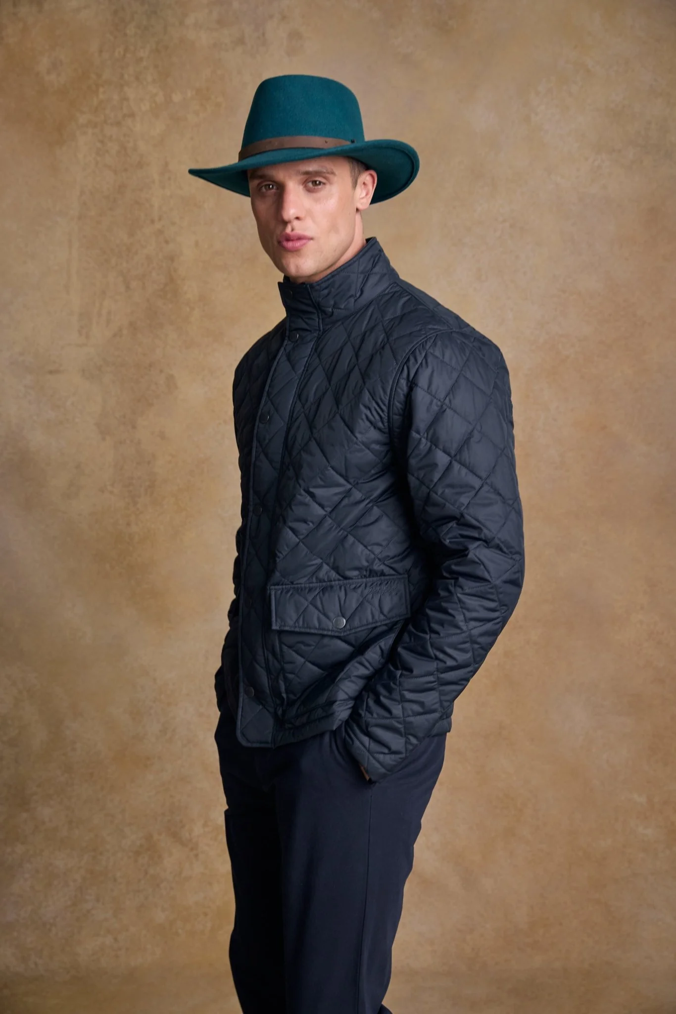 Boston Felt Hat - Teal Green - Image 5