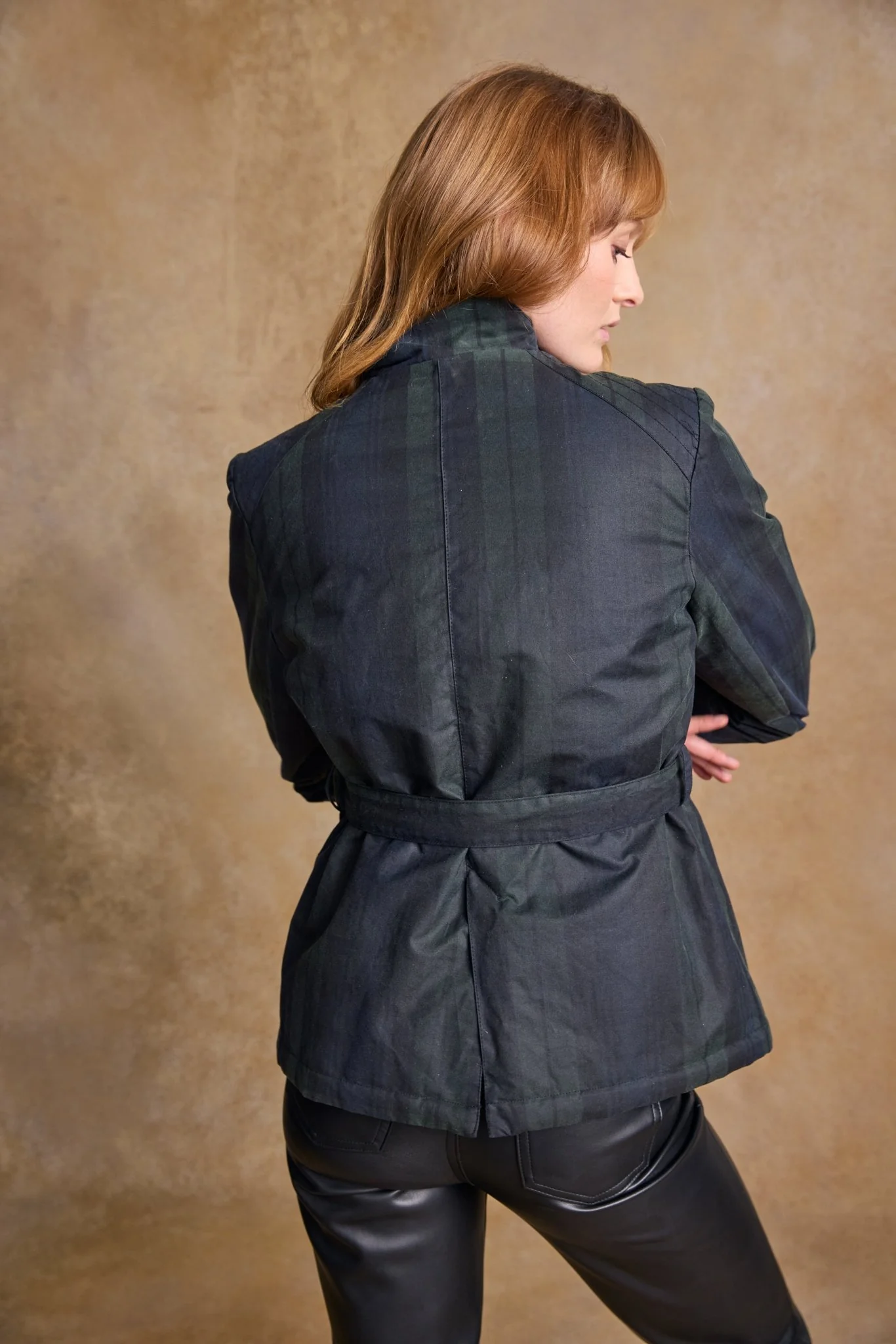 Cara Utility Wax Jacket - Blackwatch - Image 7