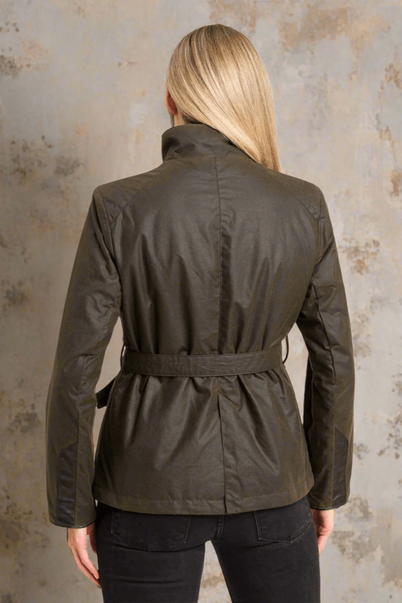 Cara Utility Wax Jacket - Olive - Image 4