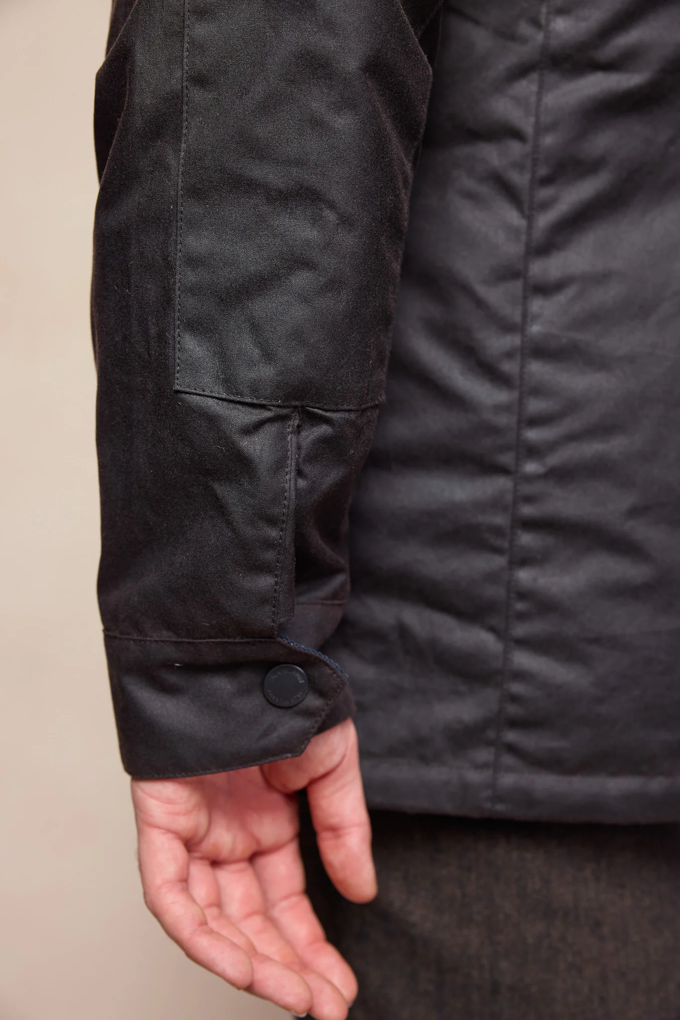 Ciaran Wax Jacket - Rustic Brown - Image 7