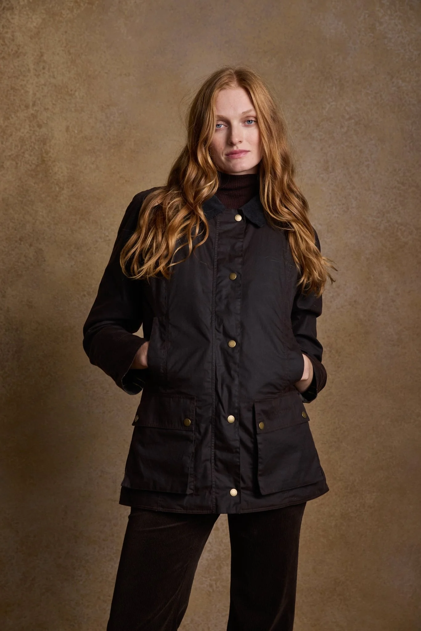 Claire Wax Jacket - Rustic Brown - Image 2