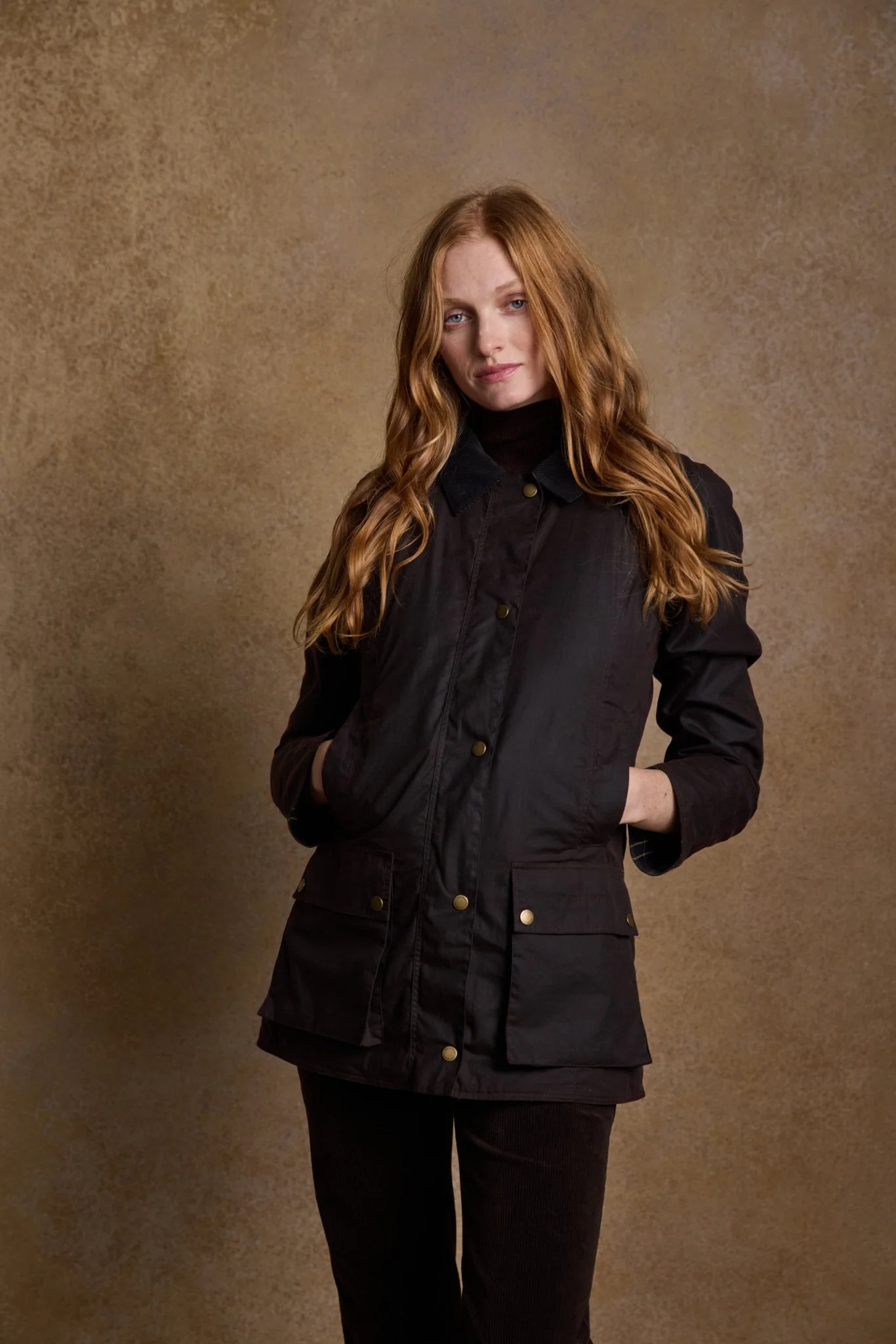 Claire Wax Jacket - Rustic Brown - Image 6