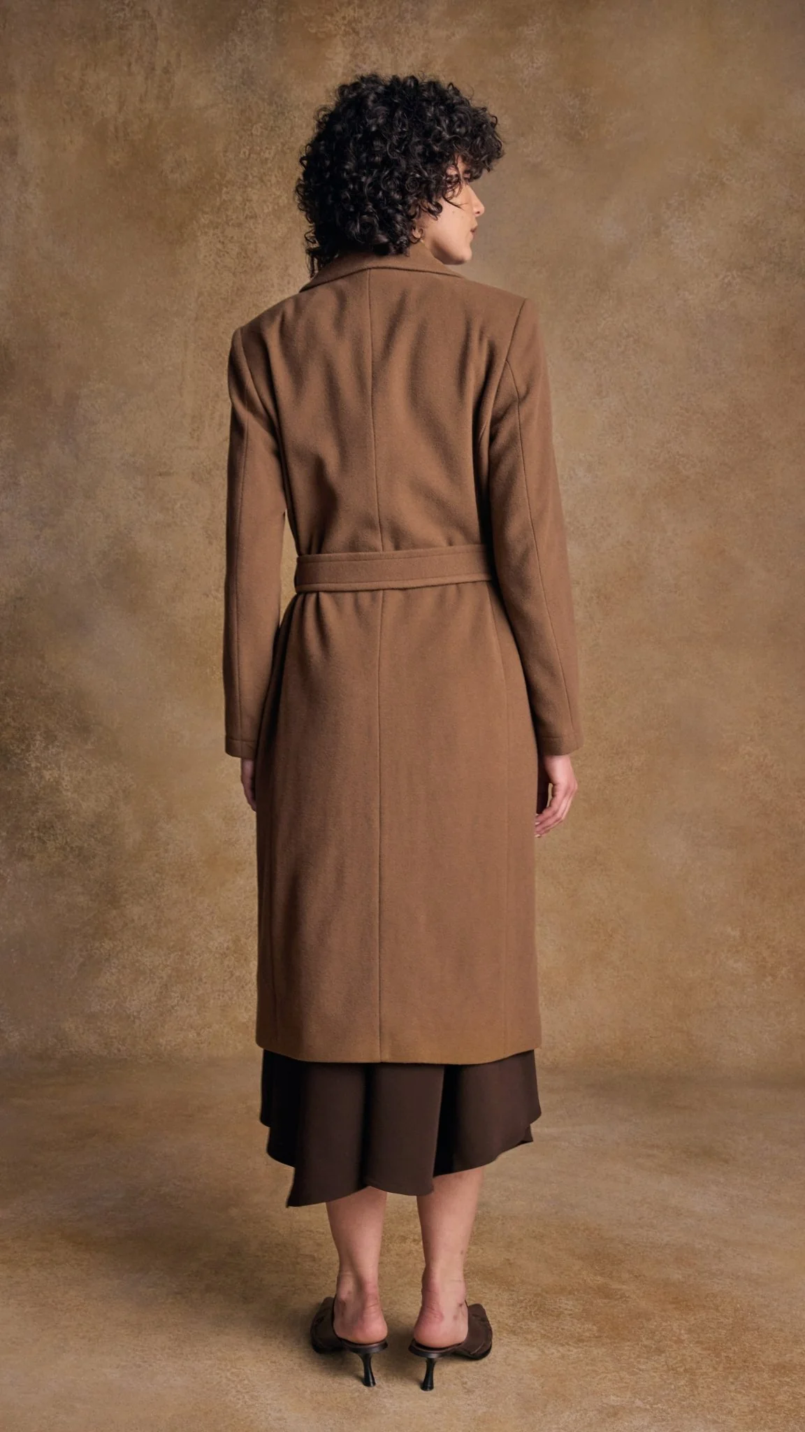Clodagh Wool Coat - Camel - Image 9