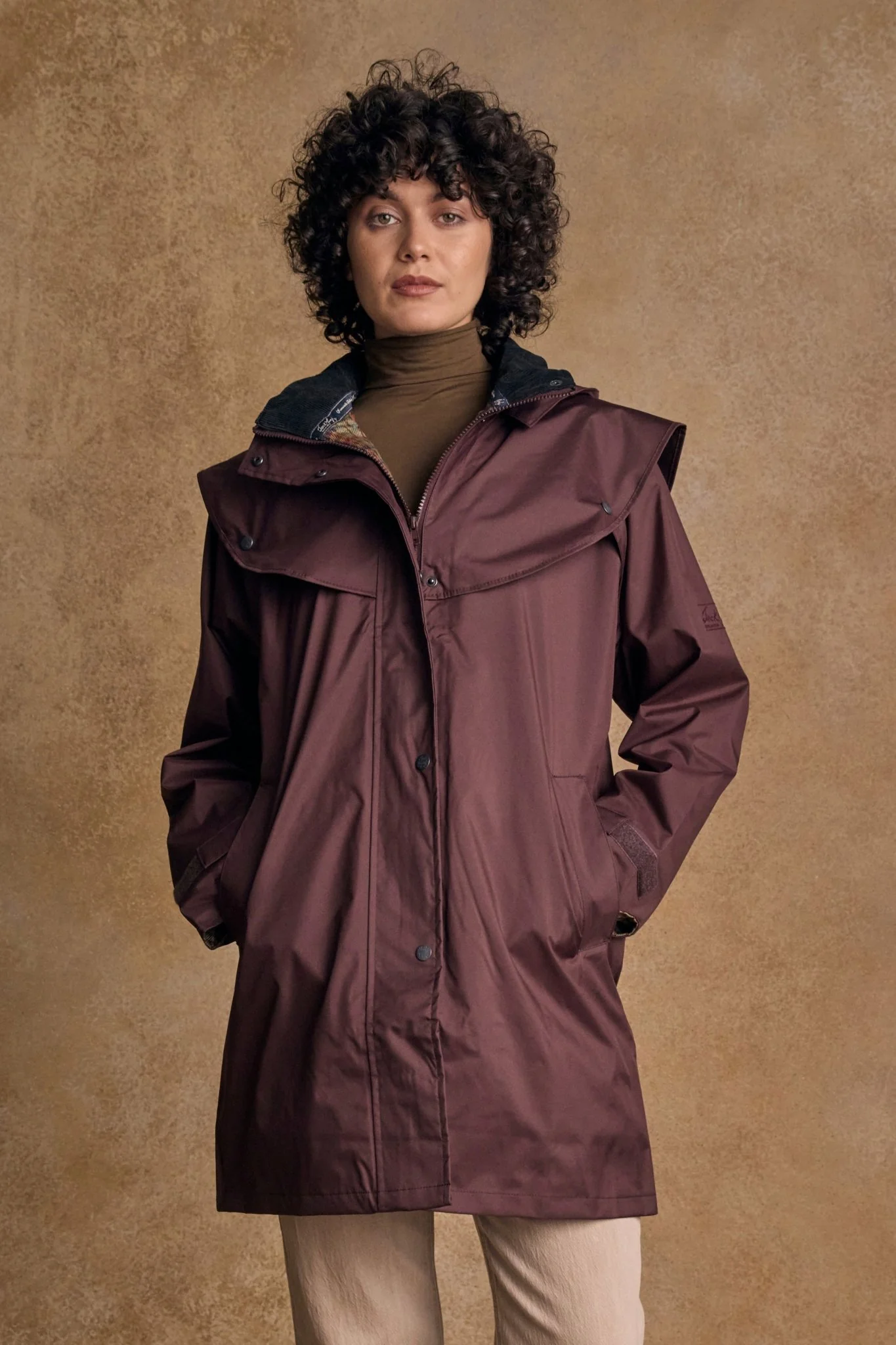 Cotswold Waterproof Jacket - Deep Claret - Image 3