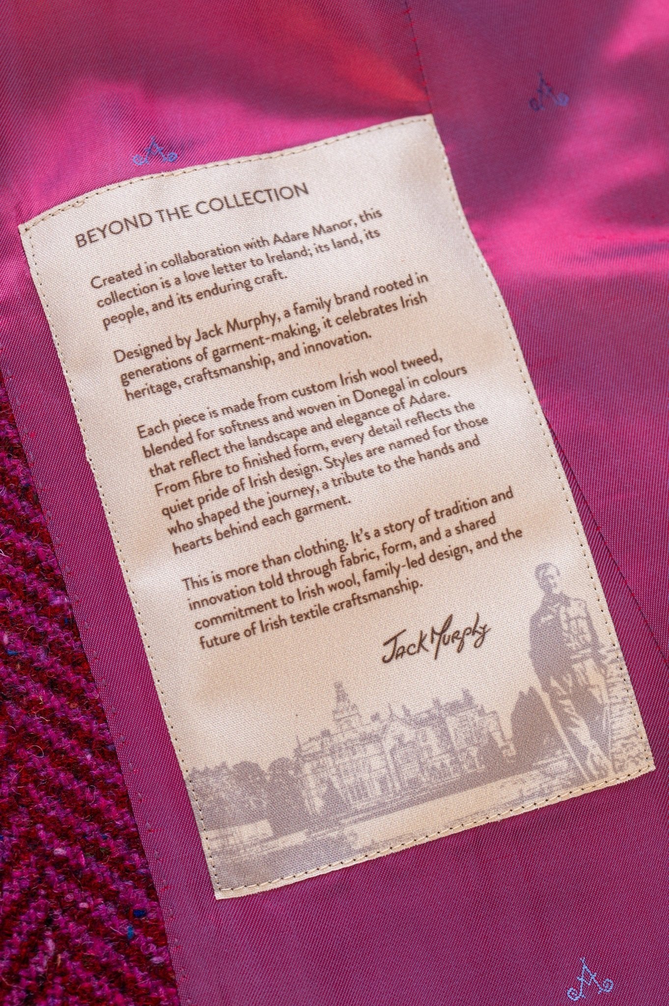 Deirdre Tweed Coat - Wild Burren Rose - Image 8