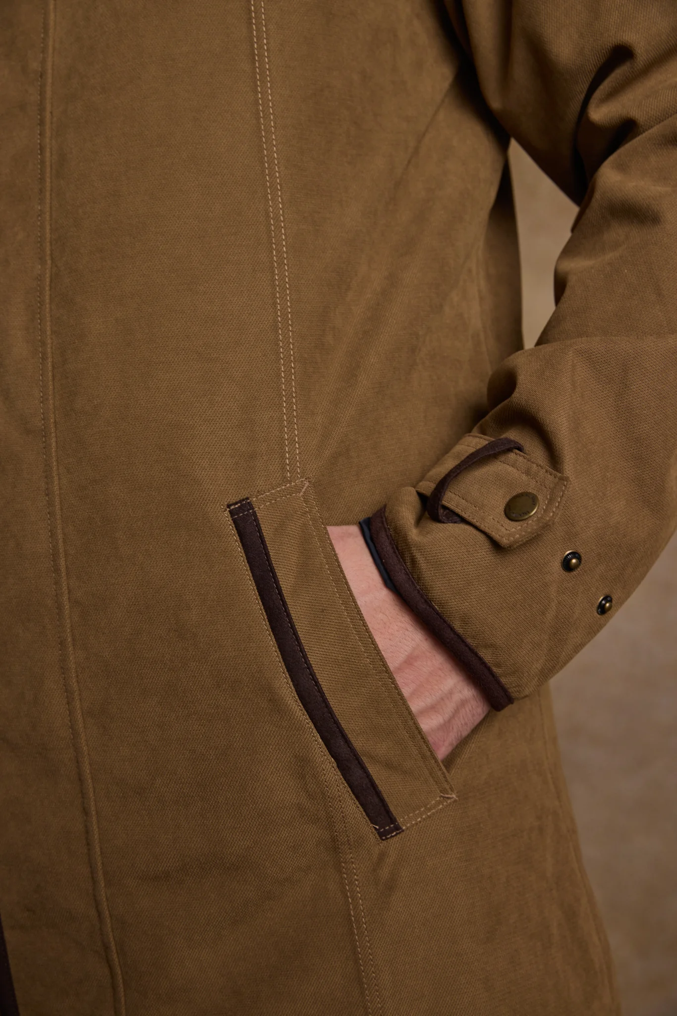Emmet Waterproof Long Coat - Camel - Image 5