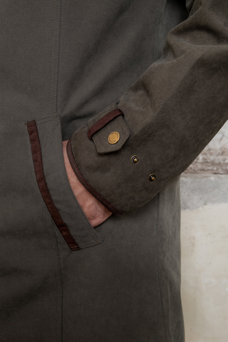 Emmet Waterproof Long Coat - Olive - Image 5