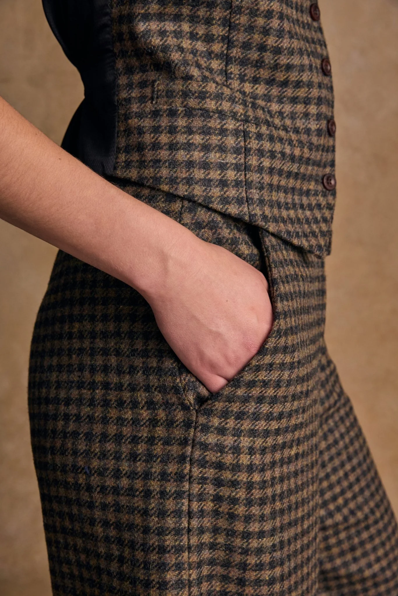 Enya Tweed Culottes - Earth Check - Image 5