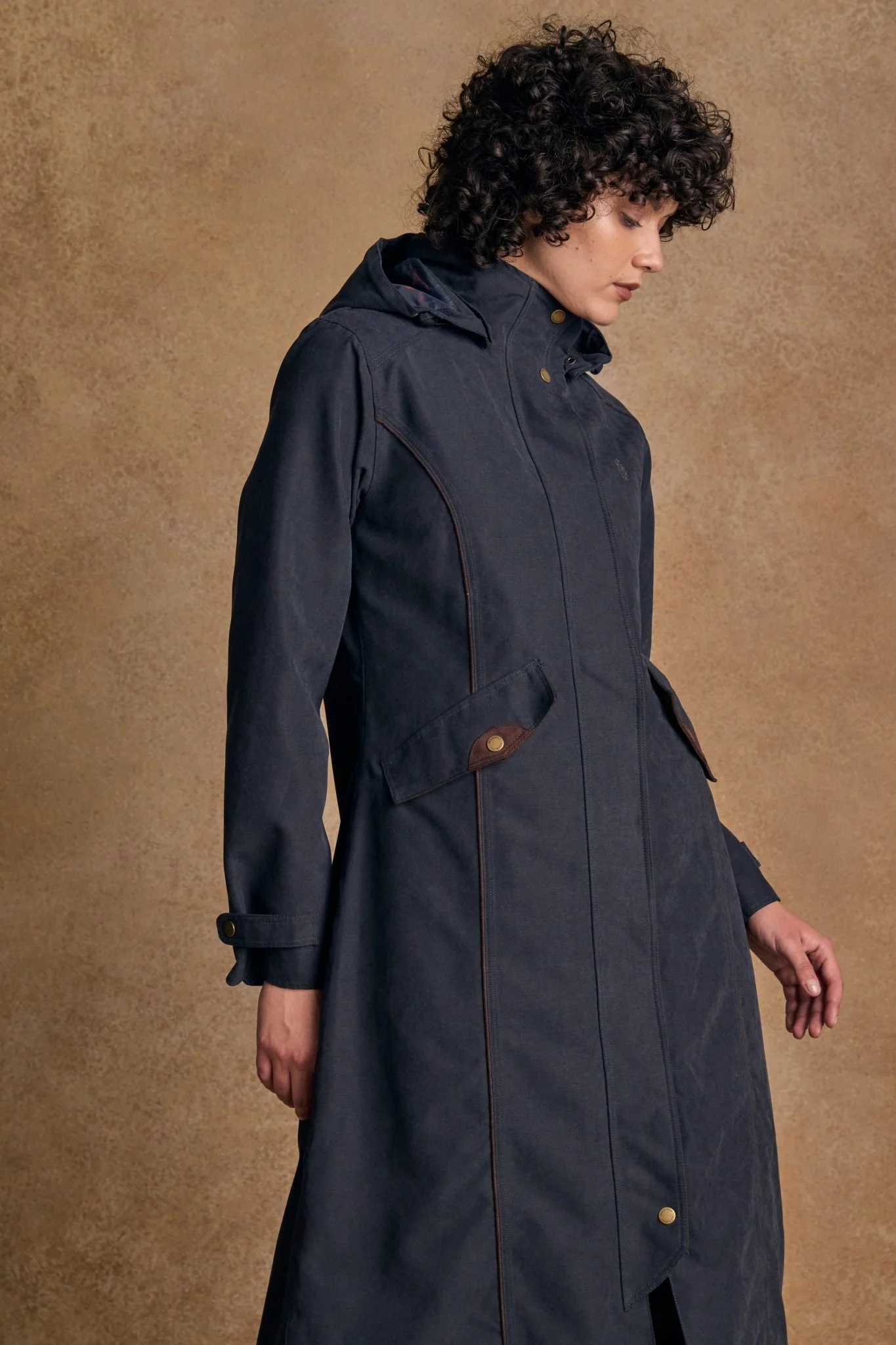 Erin Waterproof Coat - Navy - Image 4
