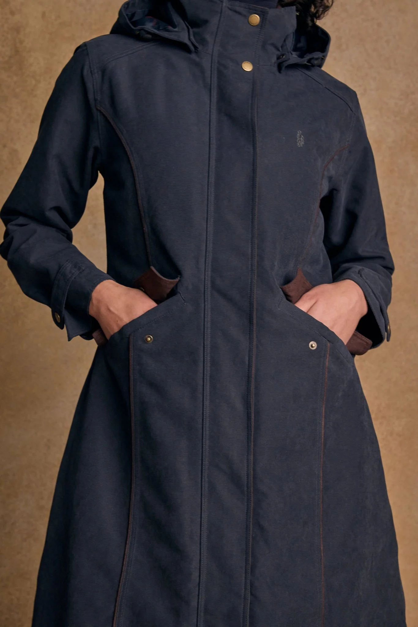 Erin Waterproof Coat - Navy - Image 5