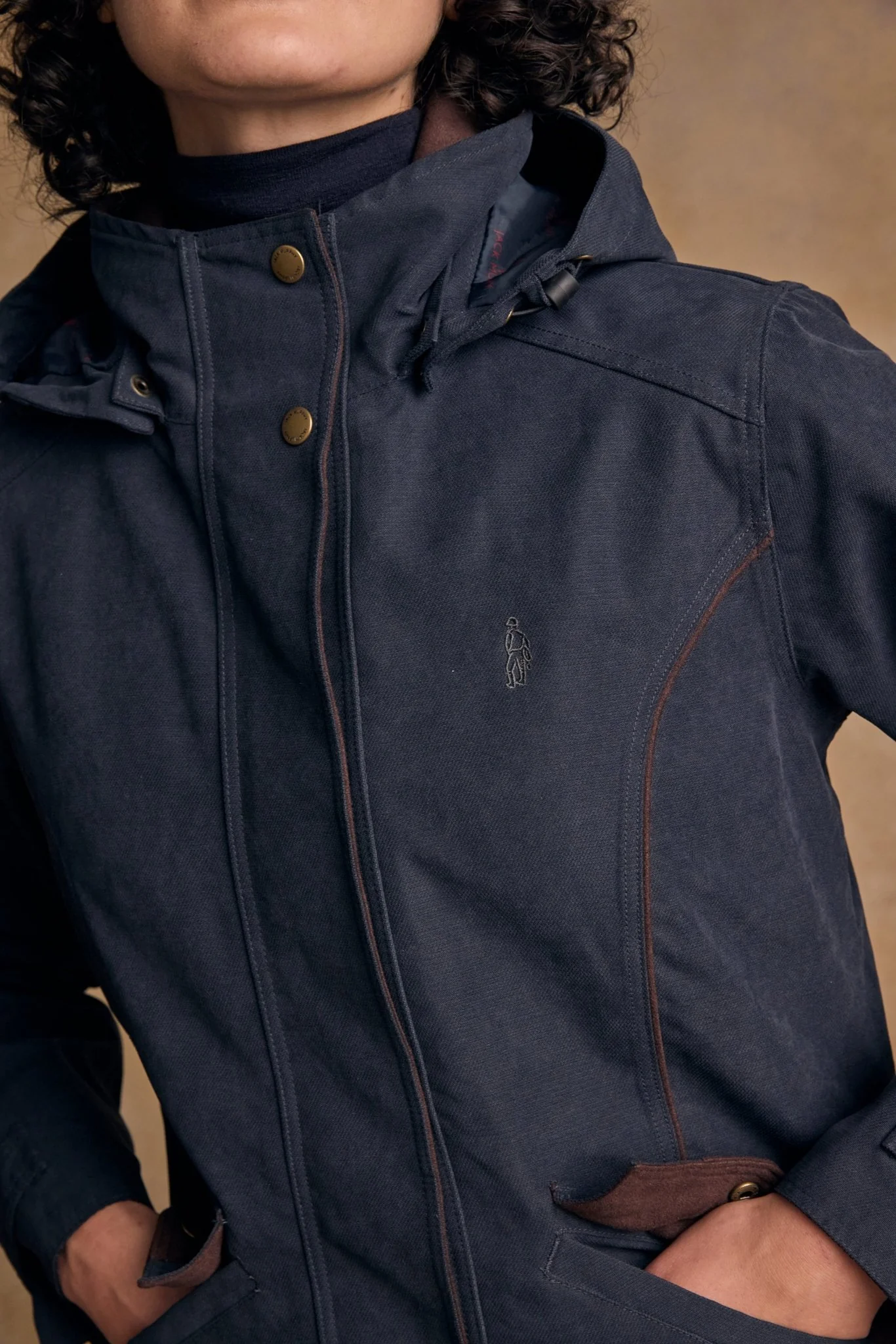 Erin Waterproof Coat - Navy - Image 7