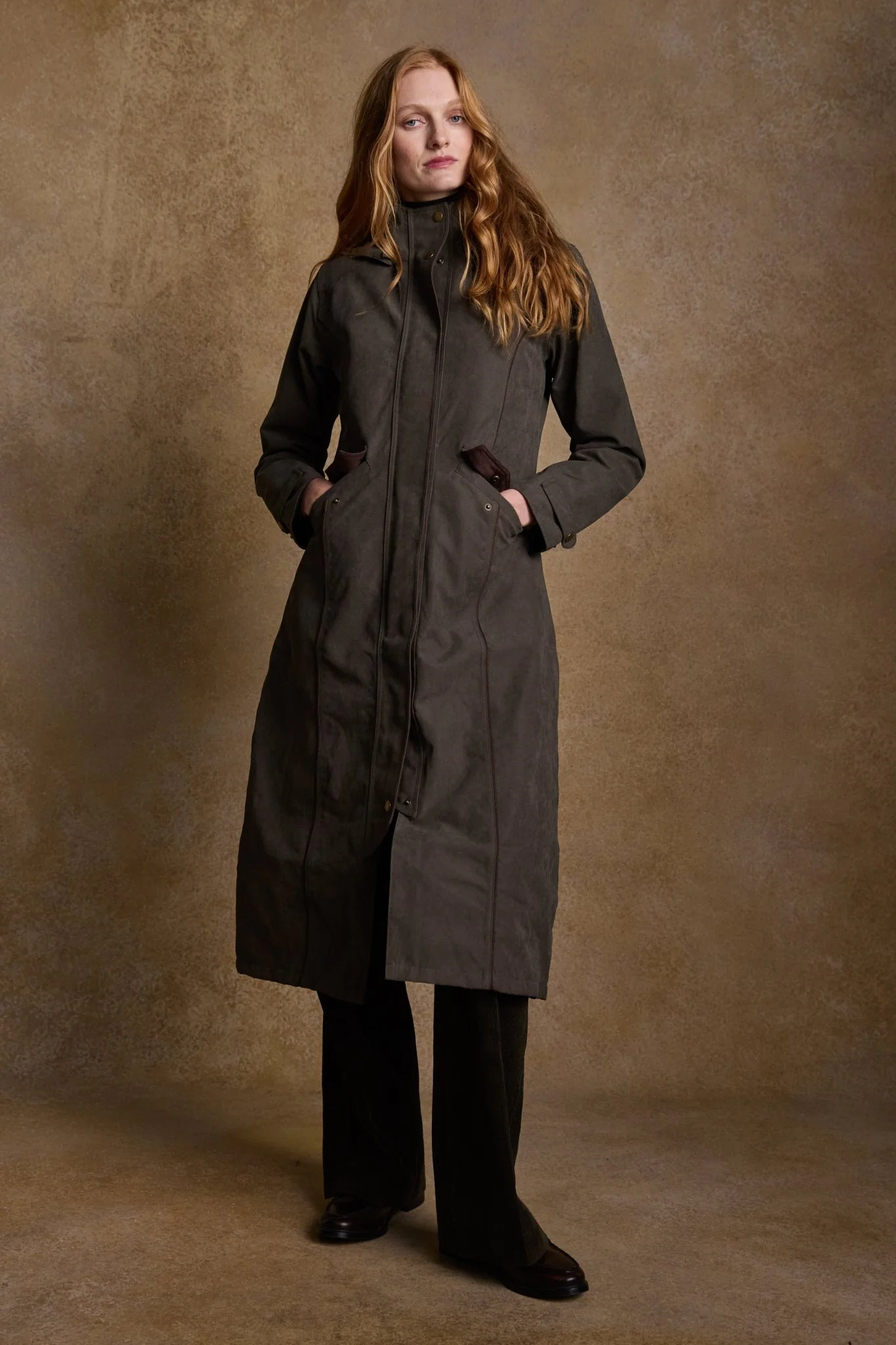 Erin Waterproof Coat - Olive - Image 3