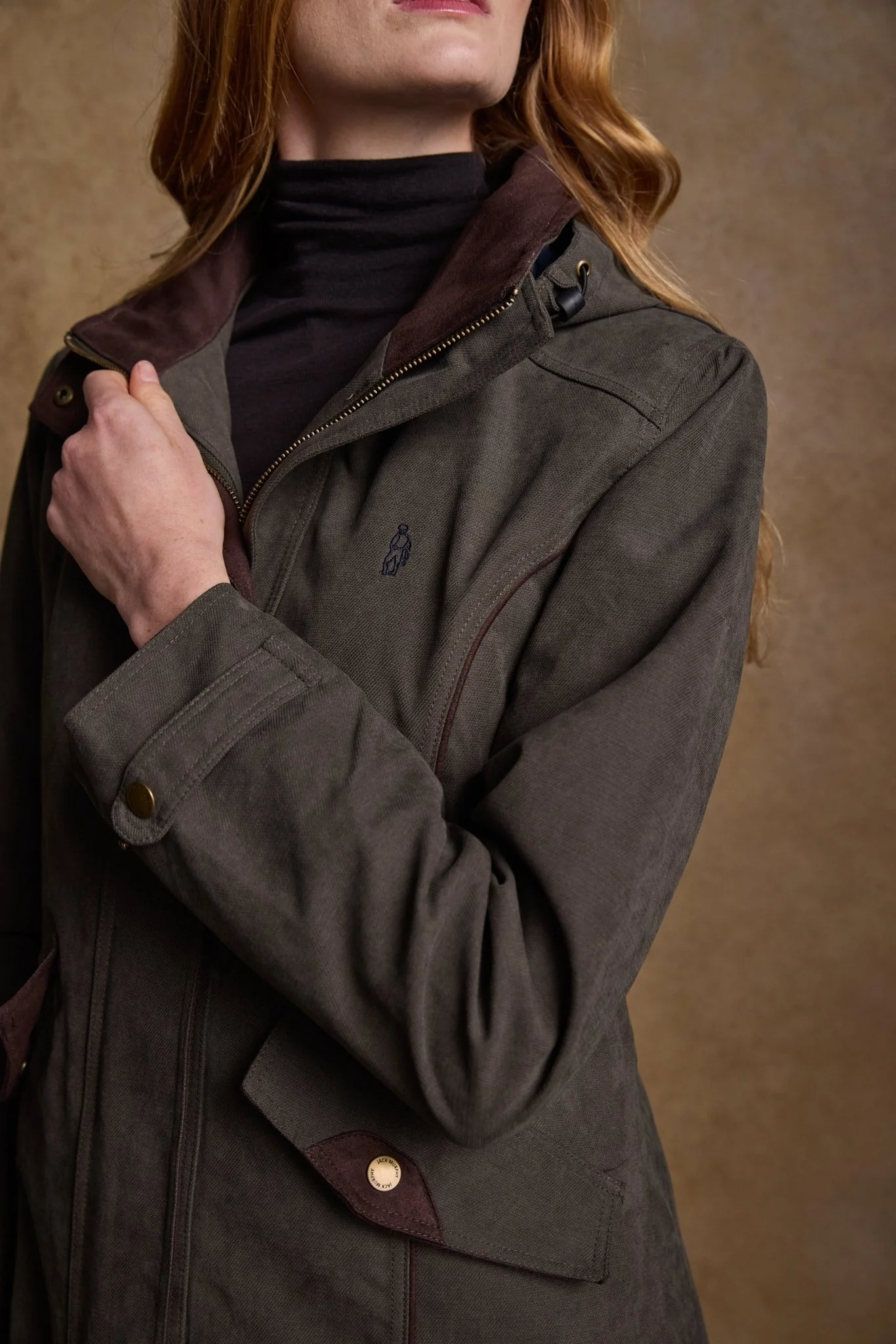 Erin Waterproof Coat - Olive - Image 9