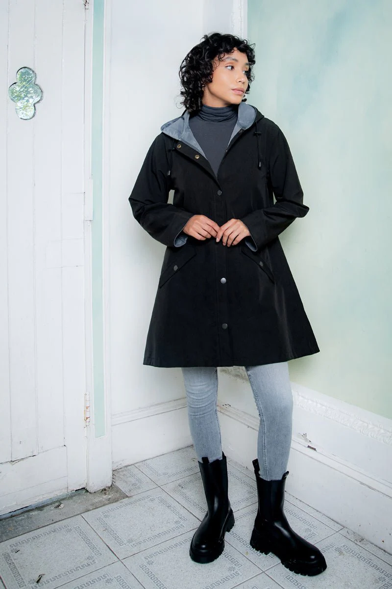 Fiadh Waterproof Jacket - Black - Image 3