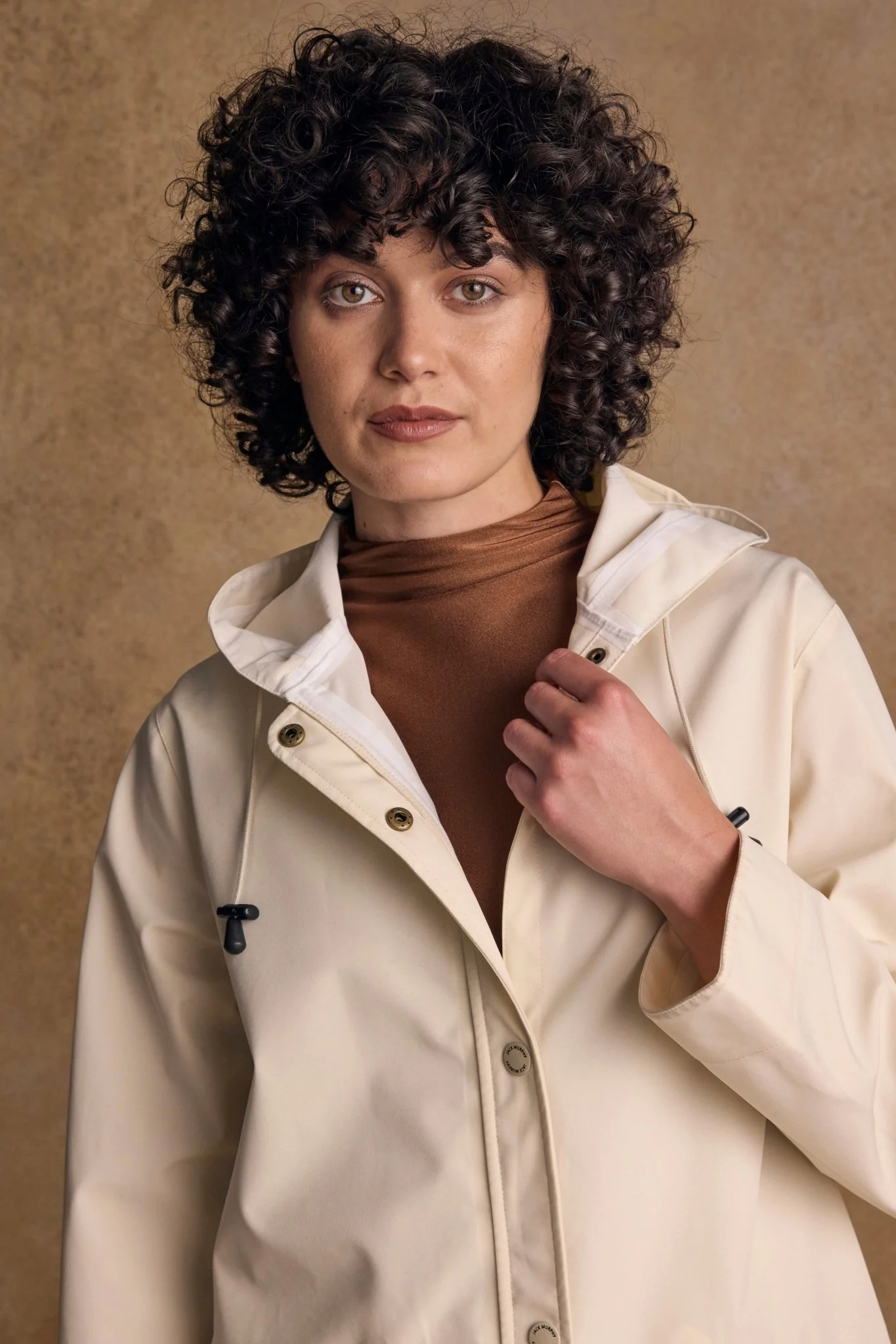 Fiadh Waterproof Jacket - Pearl - Image 6