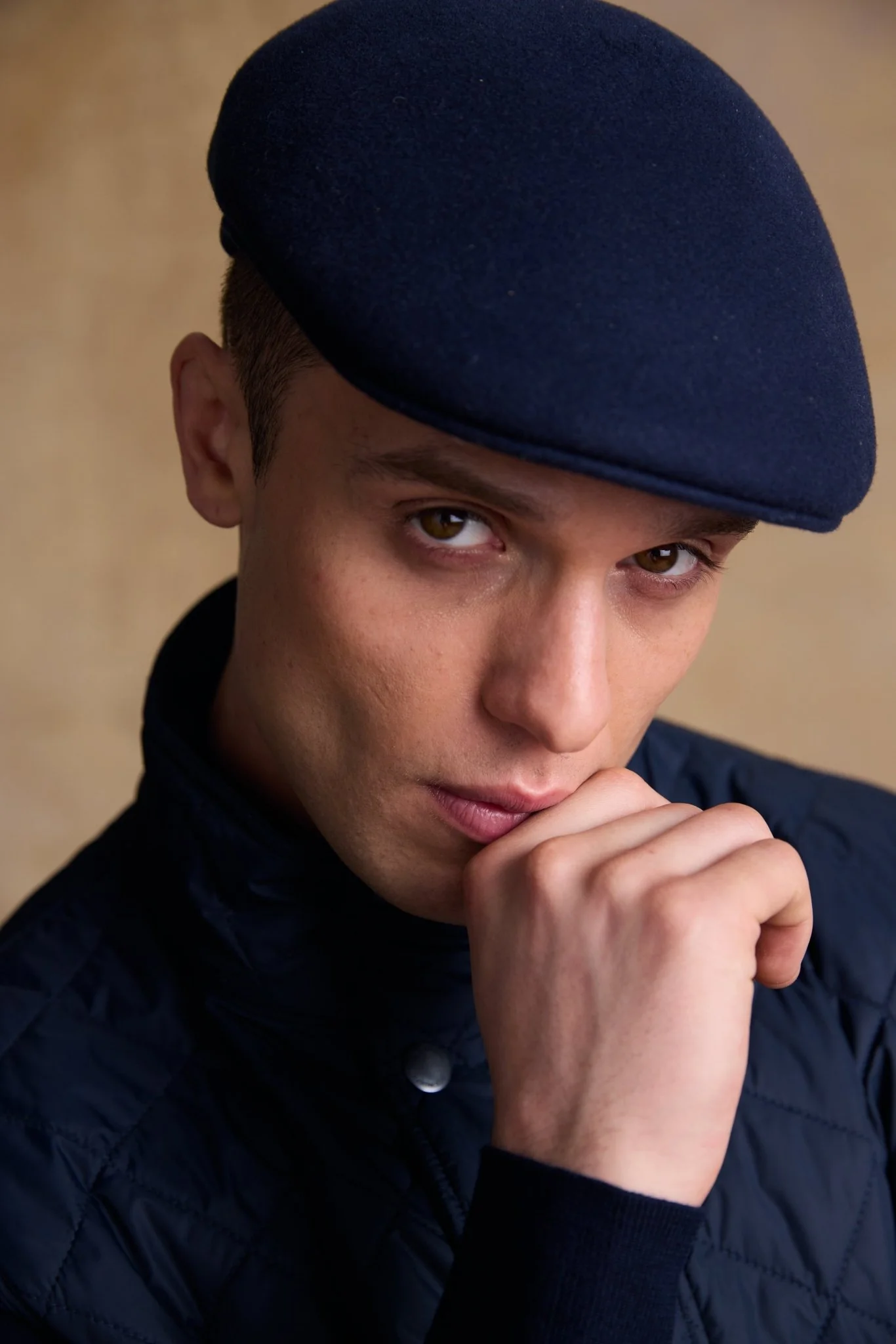 Galway Felt Flat Cap - Navy - Image 3