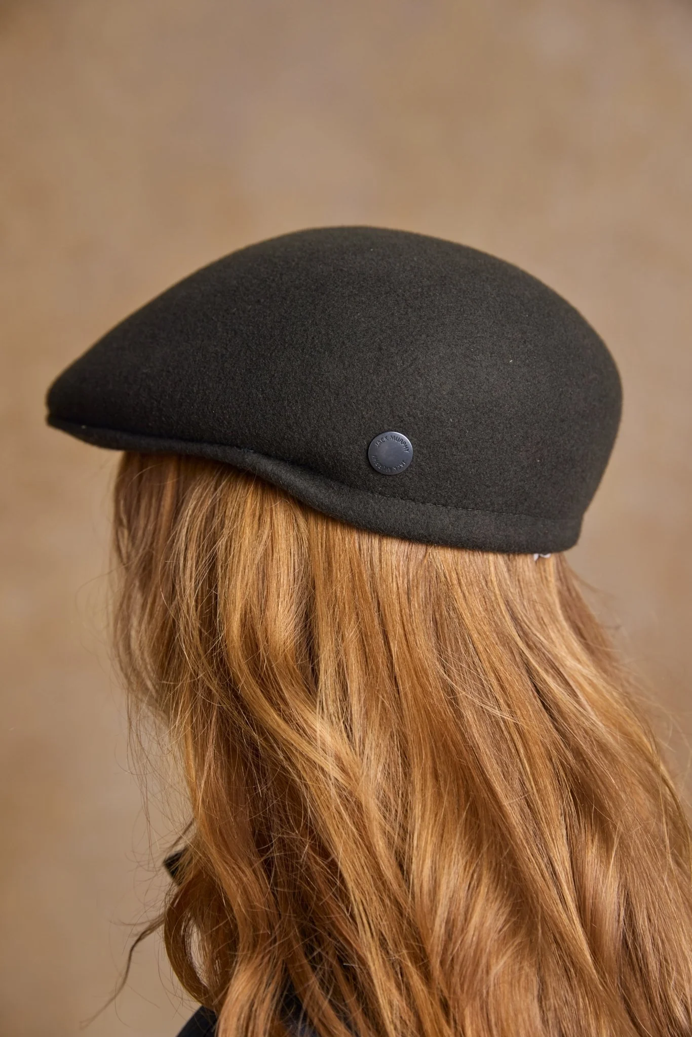 Galway Felt Flat Cap - Olive - Image 4