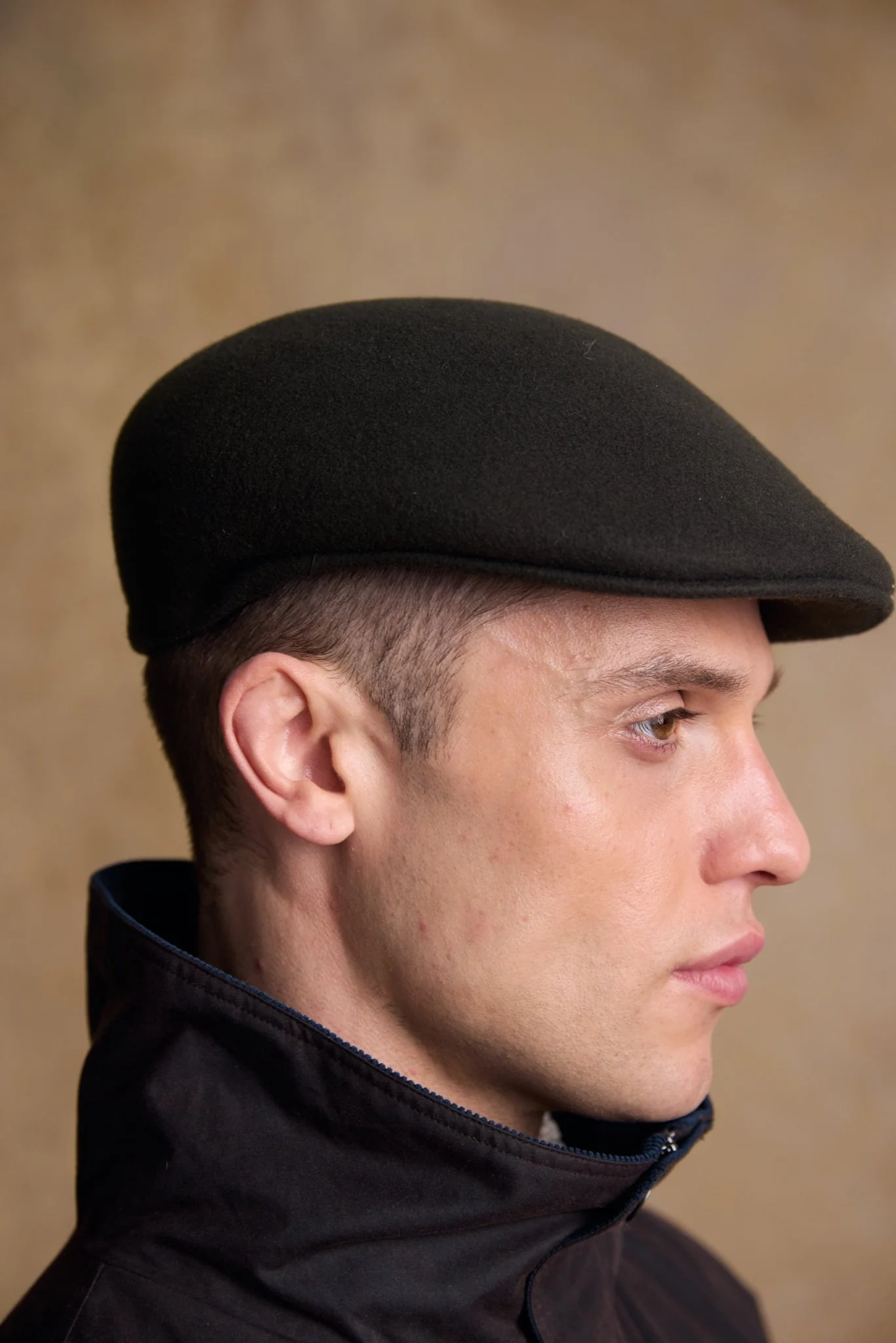 Galway Felt Flat Cap - Olive
