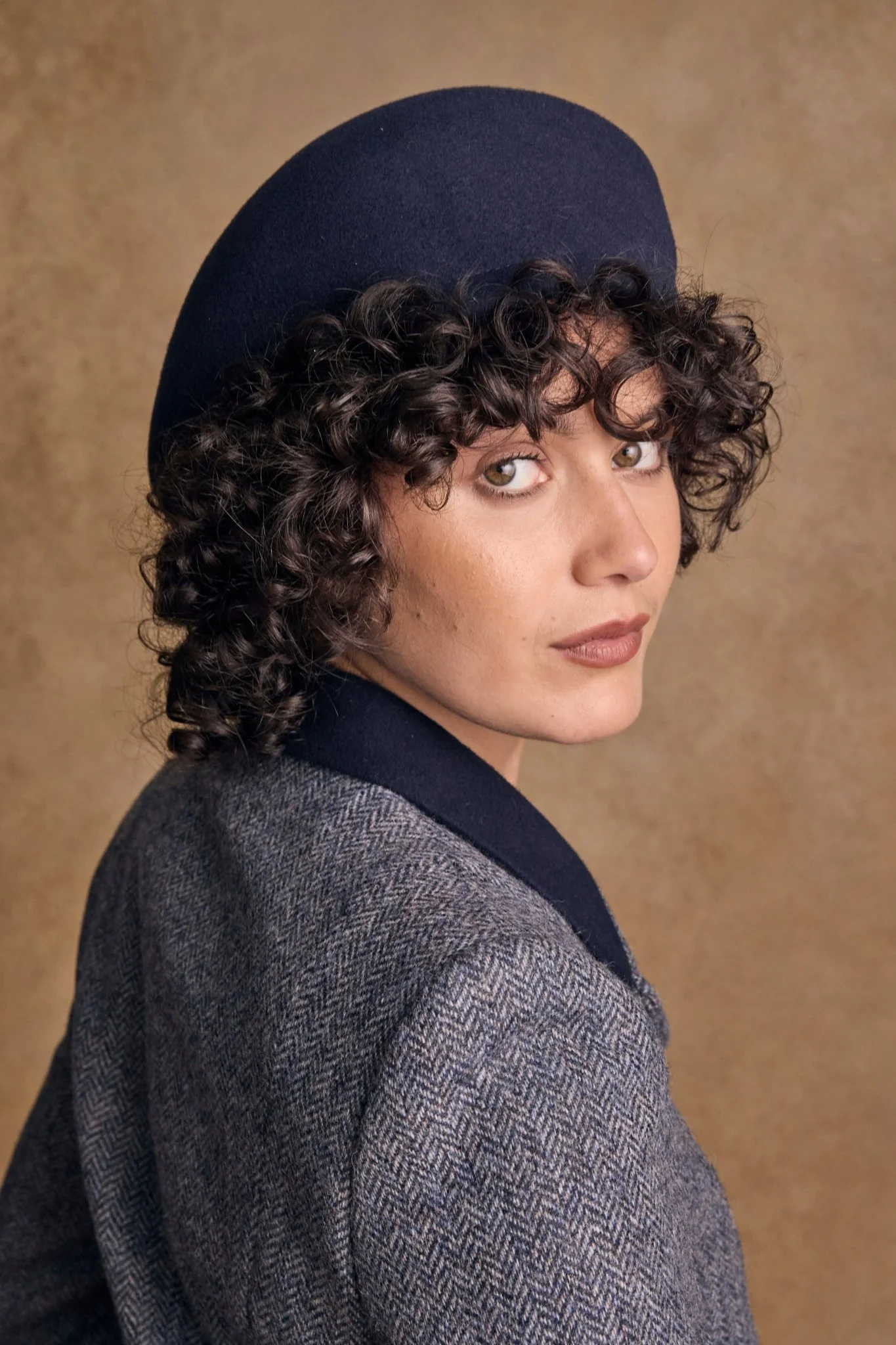 Galway Felt Flat Cap - True Navy
