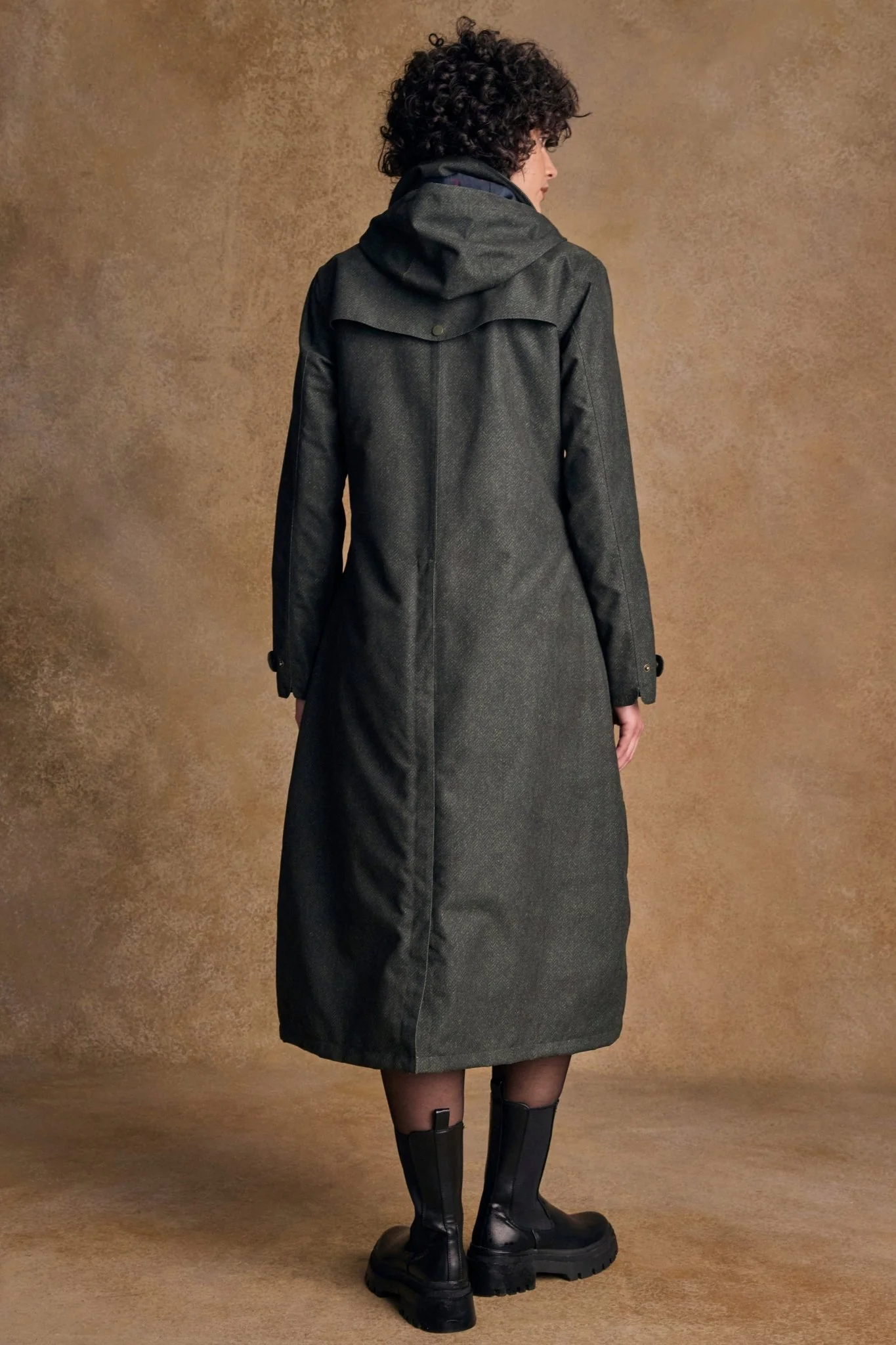Hannah Waterproof Coat - Green Fields - Image 8