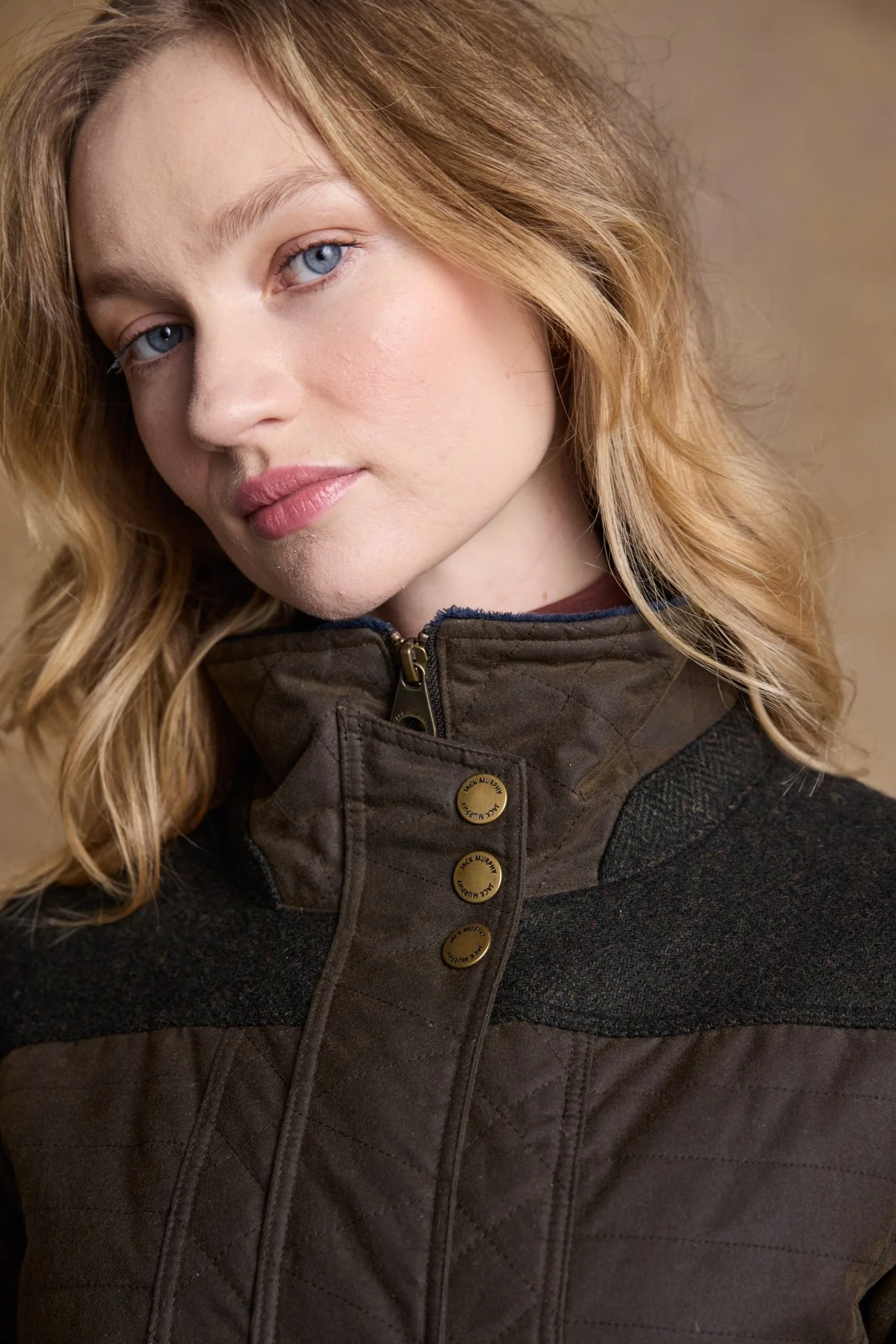 Jodie Wax Coat - Olive - Image 3