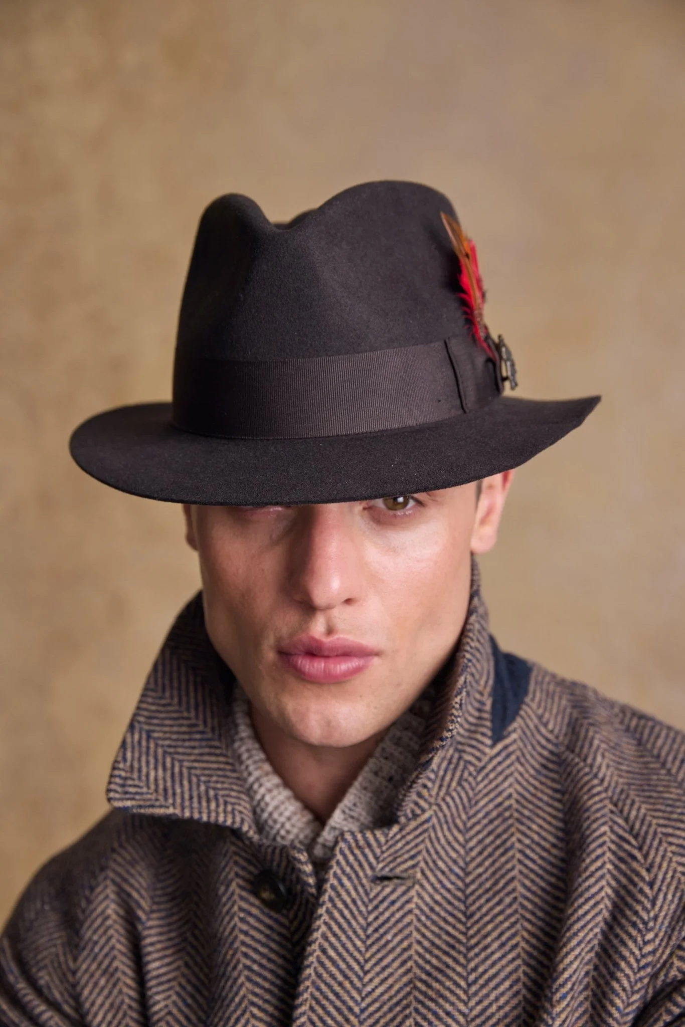 Kildare Felt Trilby Hat - Brown - Image 2