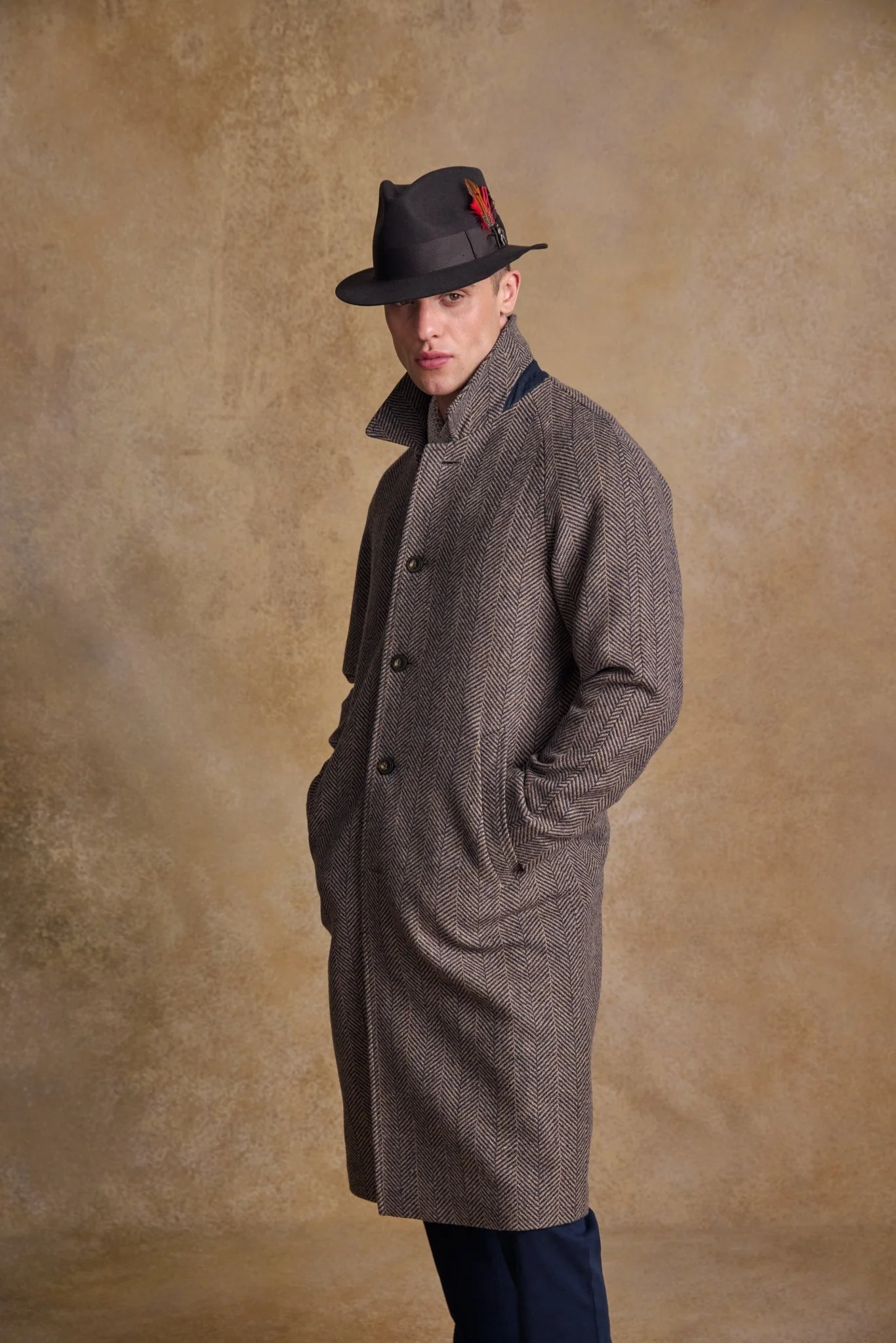 Kildare Felt Trilby Hat - Brown - Image 5