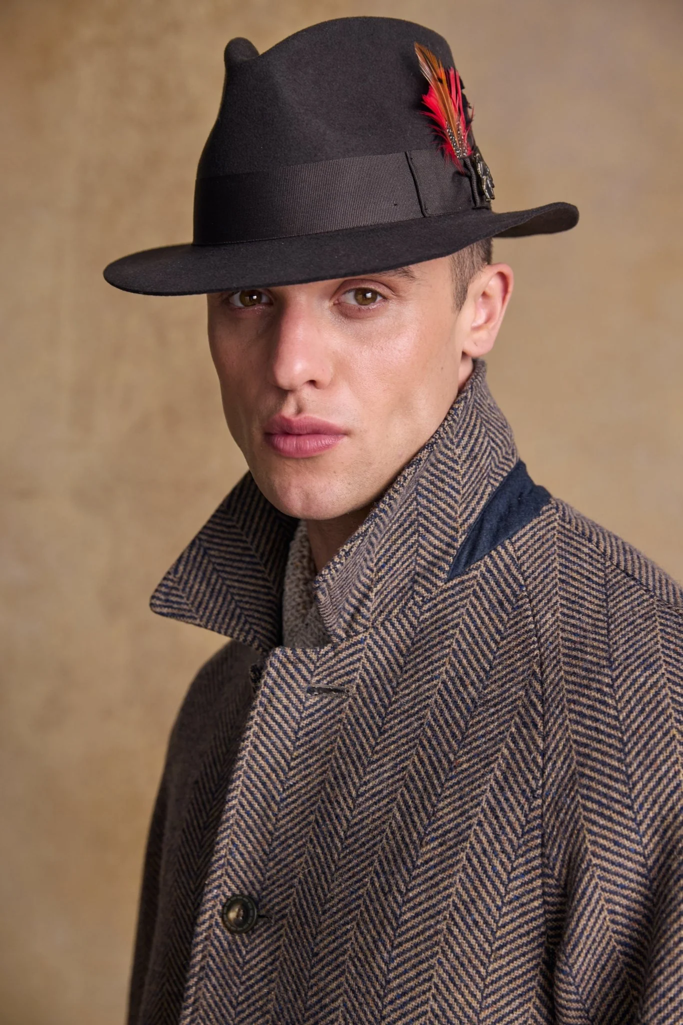 Kildare Felt Trilby Hat - Brown - Image 6