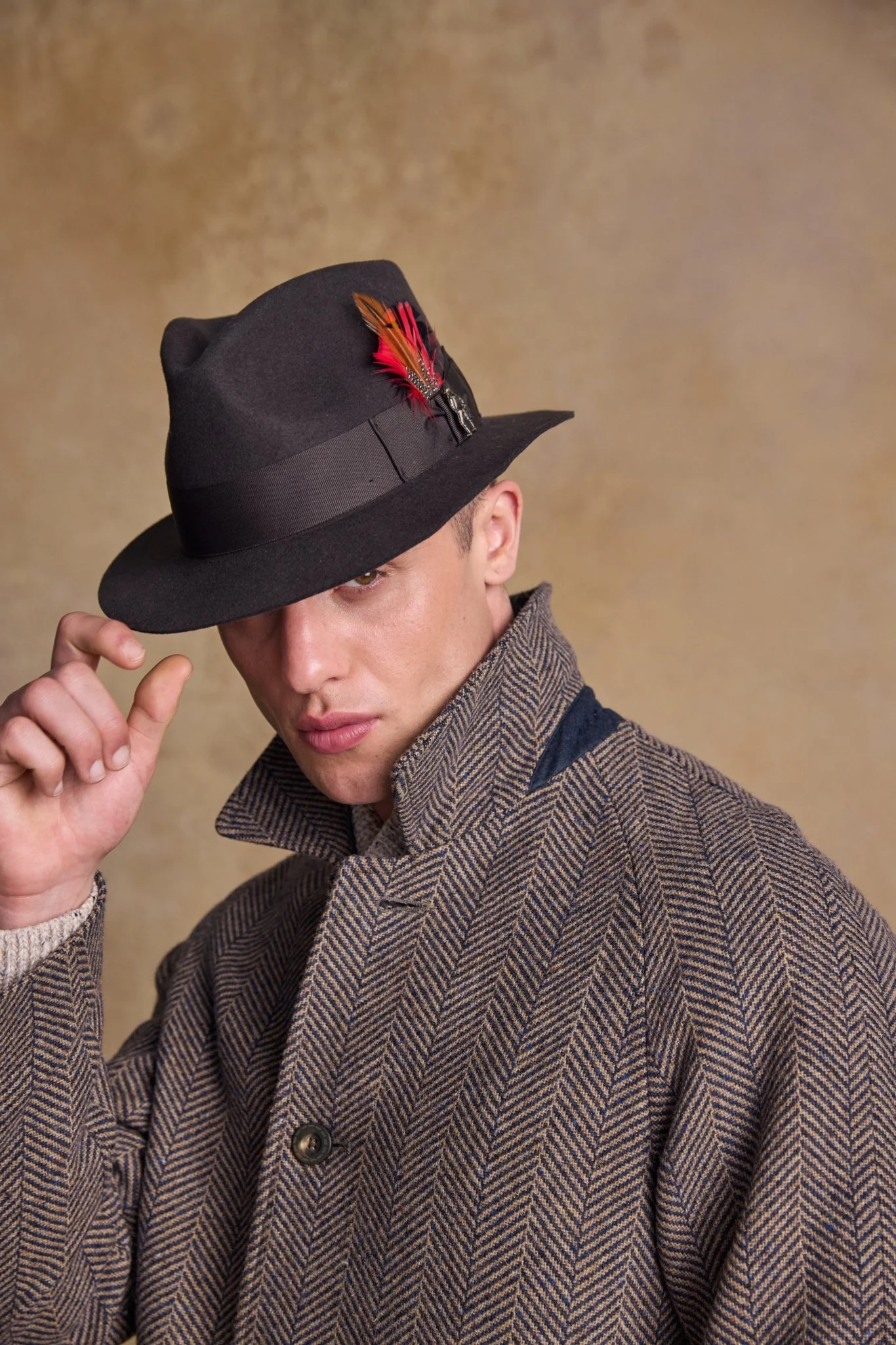 Kildare Felt Trilby Hat - Brown - Image 7