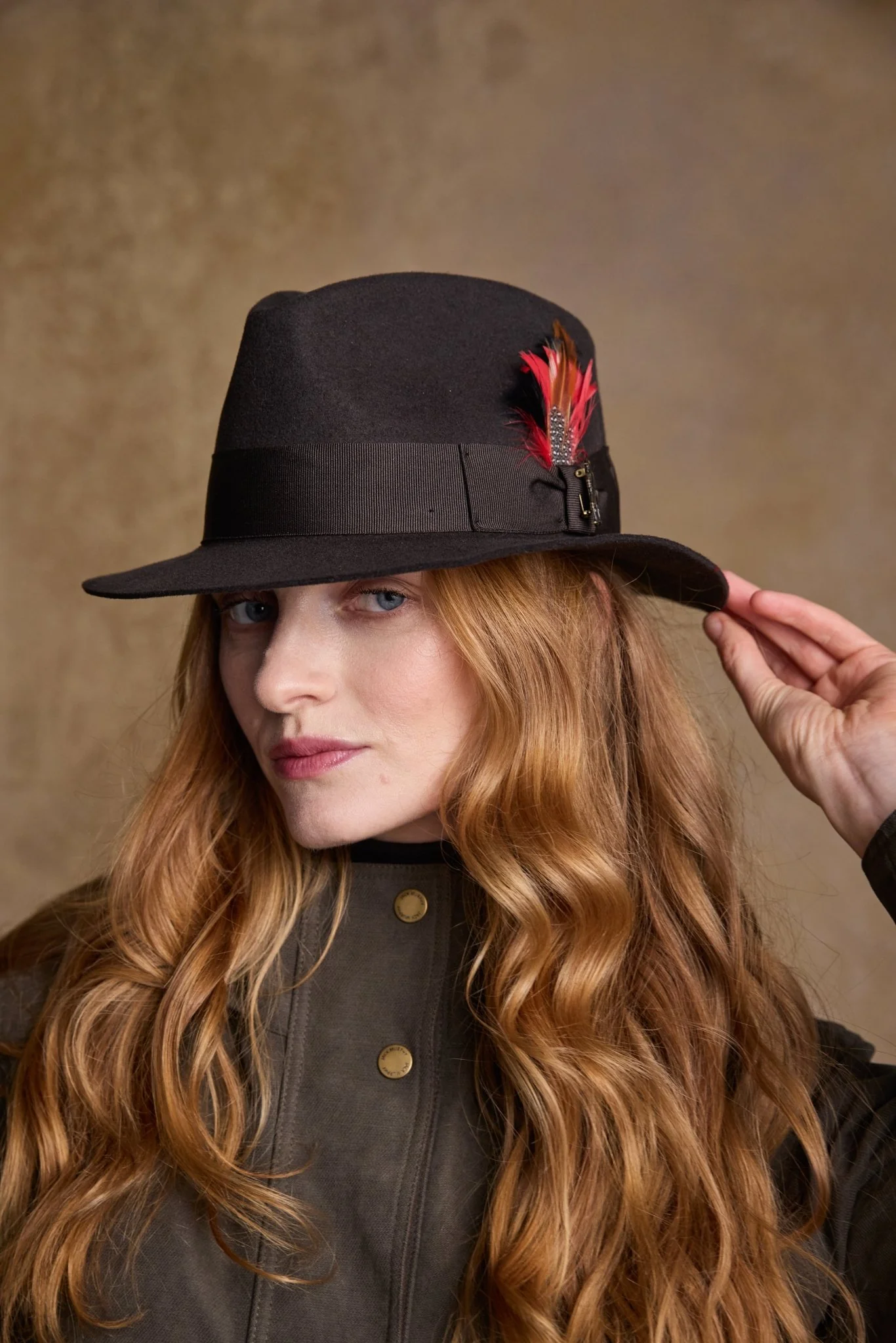 Kildare Felt Trilby Hat - Olive - Image 2